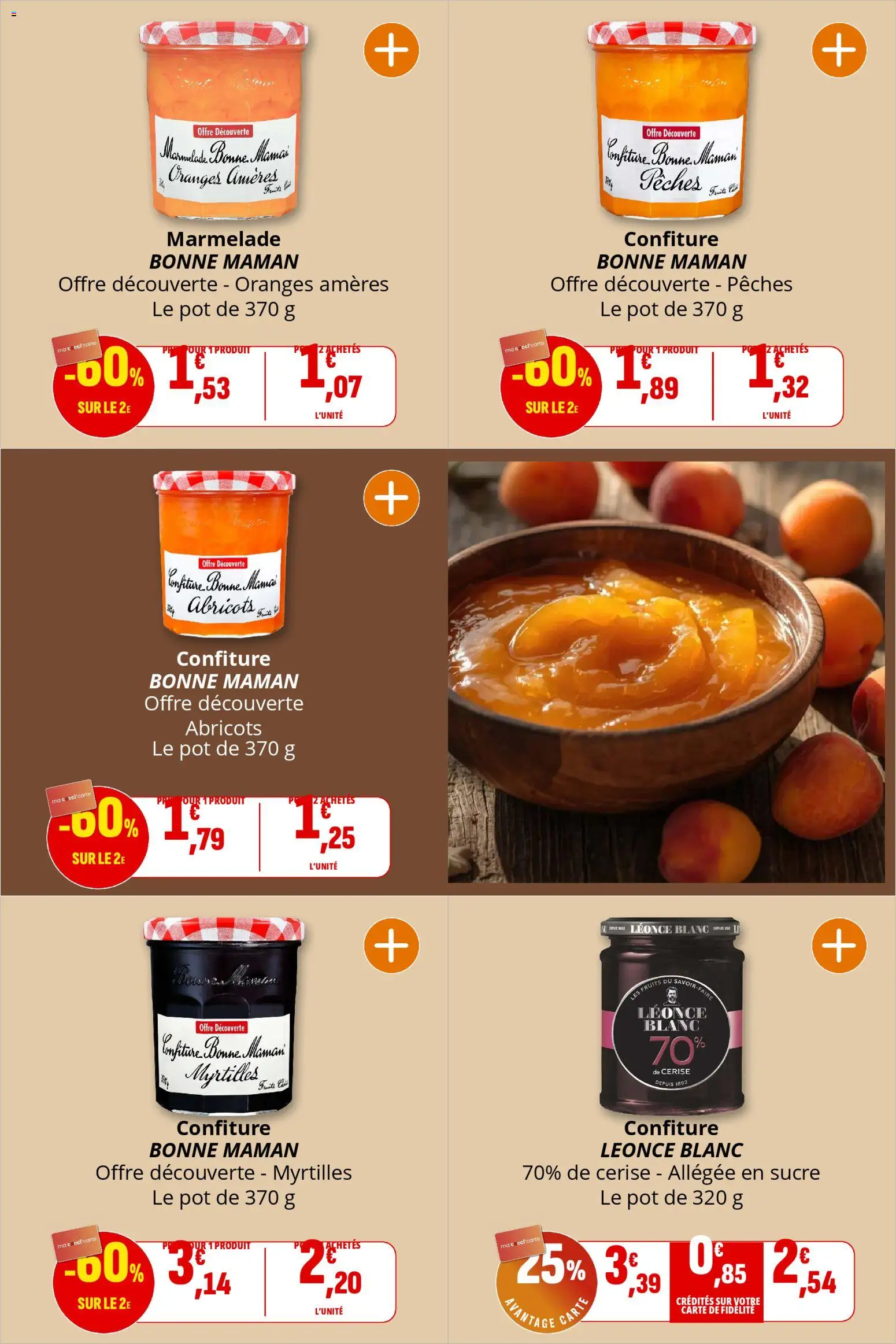 {H1} | Page: 7 | Produits: Sucre, Marmelade, Abricots, Oranges