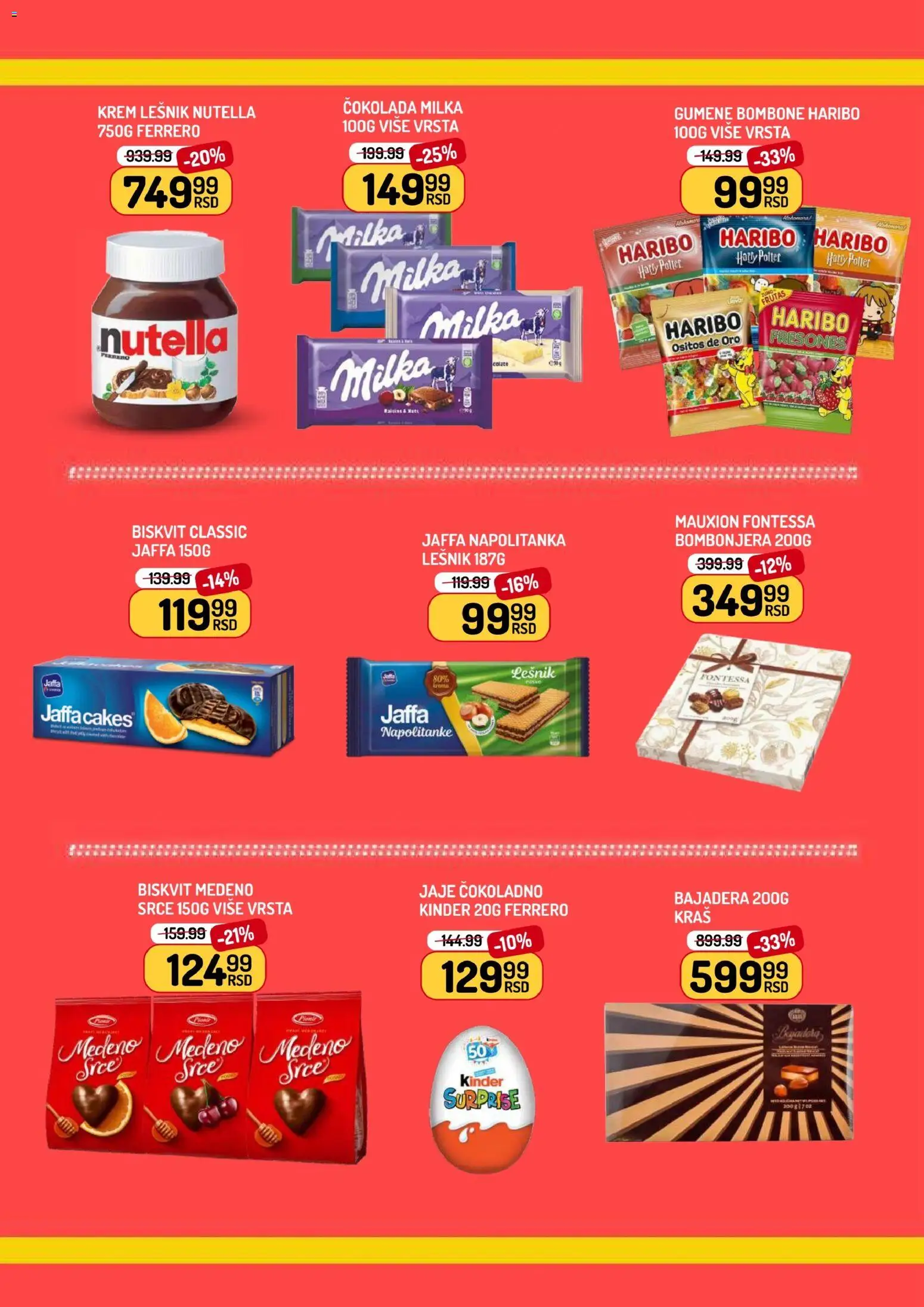 Aman katalog - važi od 06.03.2026 | Strana: 16 | Proizvode: Bombone, Haribo, Gumene bombone, Ferrero