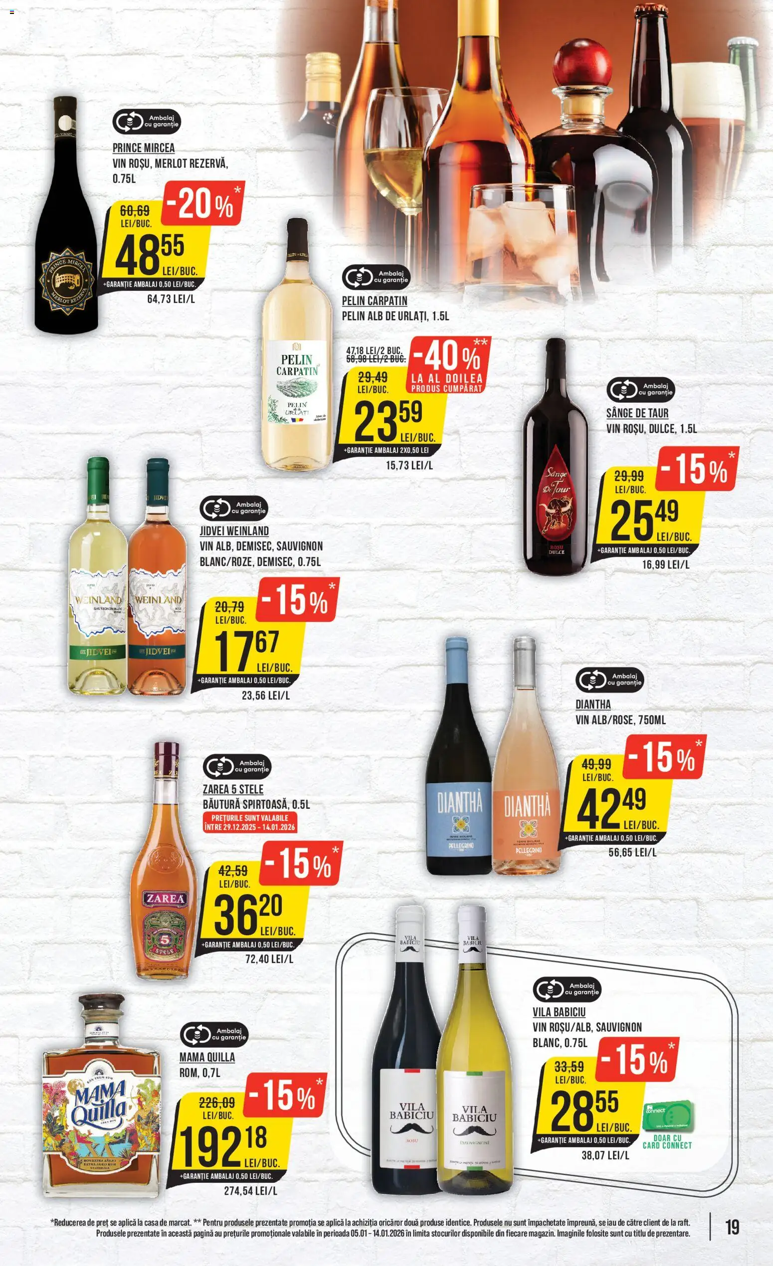 Noul catalog Mega Image – valabil de la 05.01.2026 | Pagină: 19 | Produse: Șal, Vin