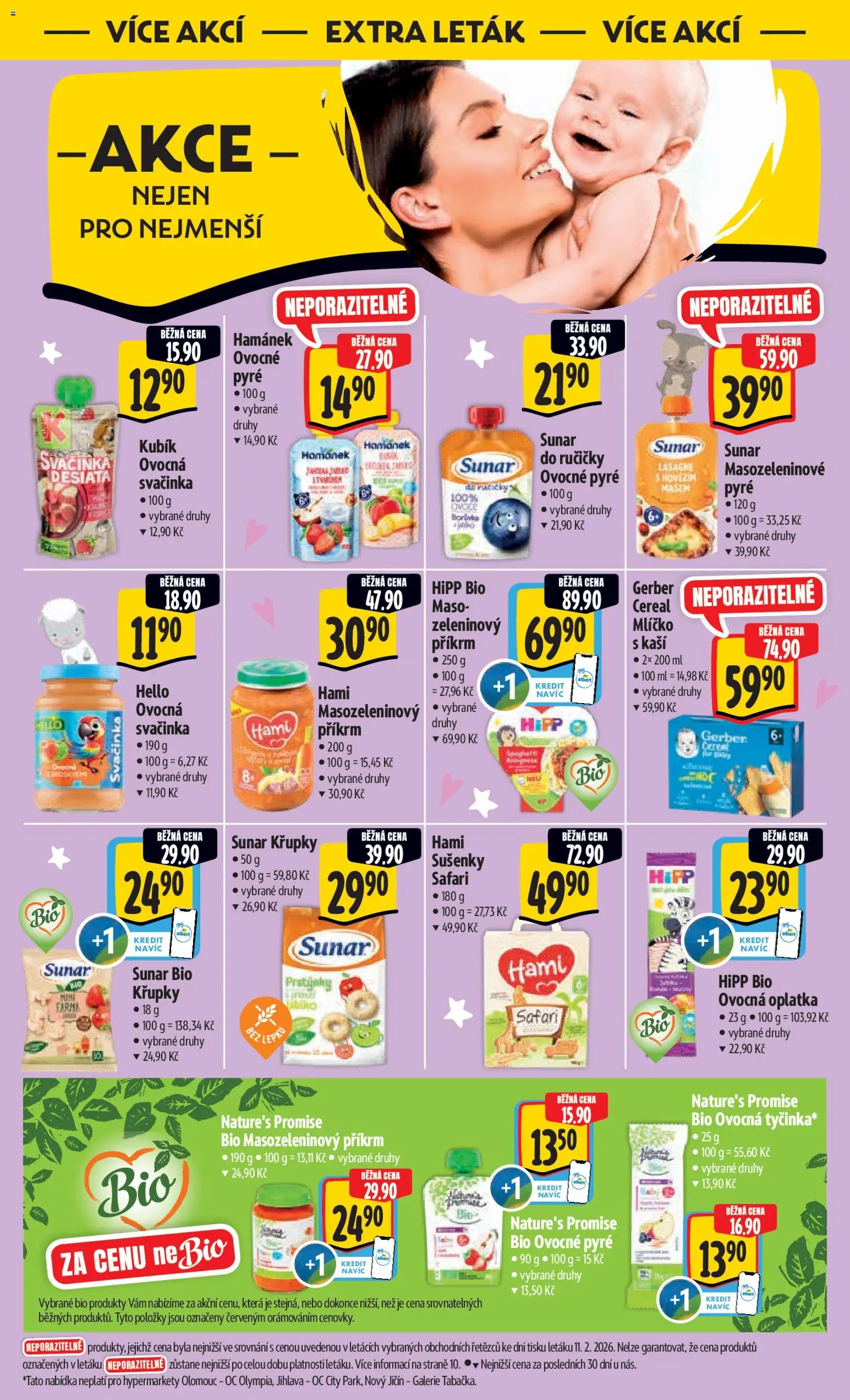 Albert leták - Hypermarket od 18.02.2026 | Strana: 36 | Produkty: Příkrm, Lasagne, Hipp, Sušenky