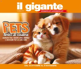 Anteprima del volantino Il Gigante Animali di casa catalogo valido a partire dal 13.10.2025