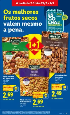 Pré-visualização Alesto Selection Mix Frutos Secos, Emb. 200 g válido de 23.02.2026 | Página: 29