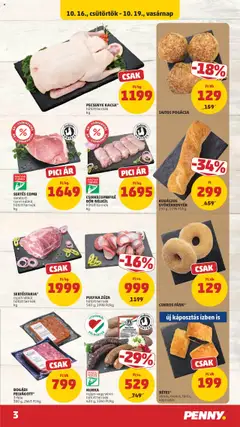 PECSENYE KACSA*, hűtött termék kg - amely érvényes a következő dátumtól: 16.10.2025 | Oldal: 3