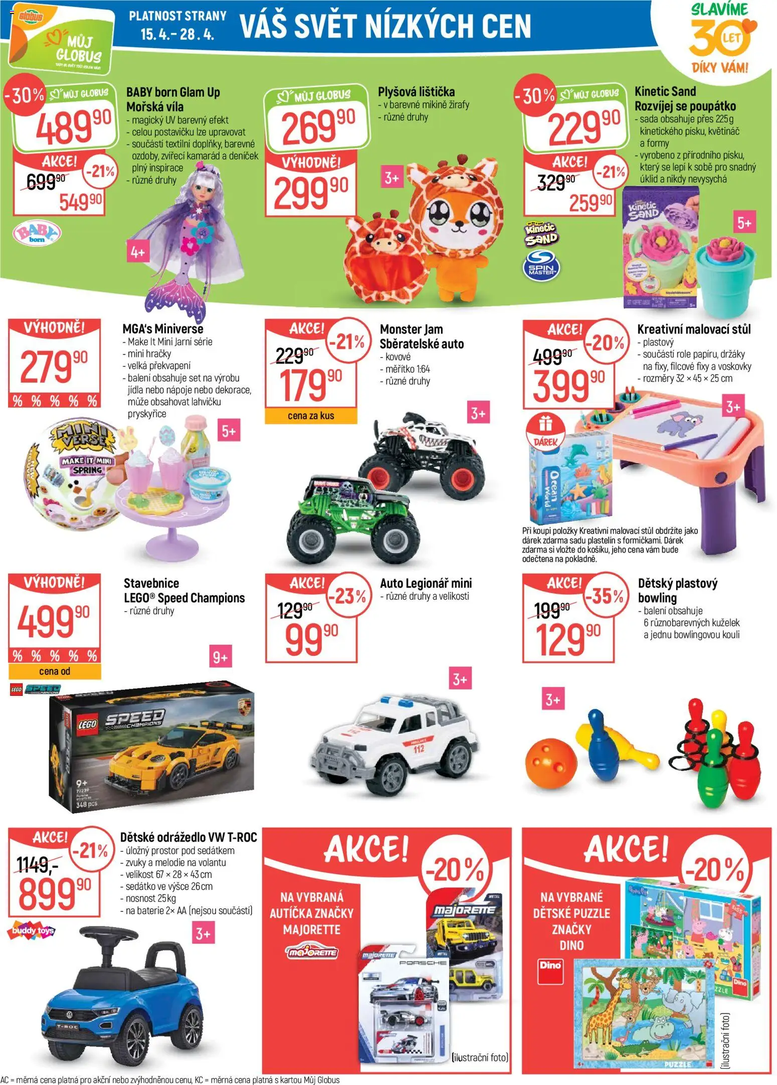 Globus leták - Opava od 15.04.2026 | Strana: 23 | Produkty: Puzzle, Stůl, Baterie, Odrážedlo