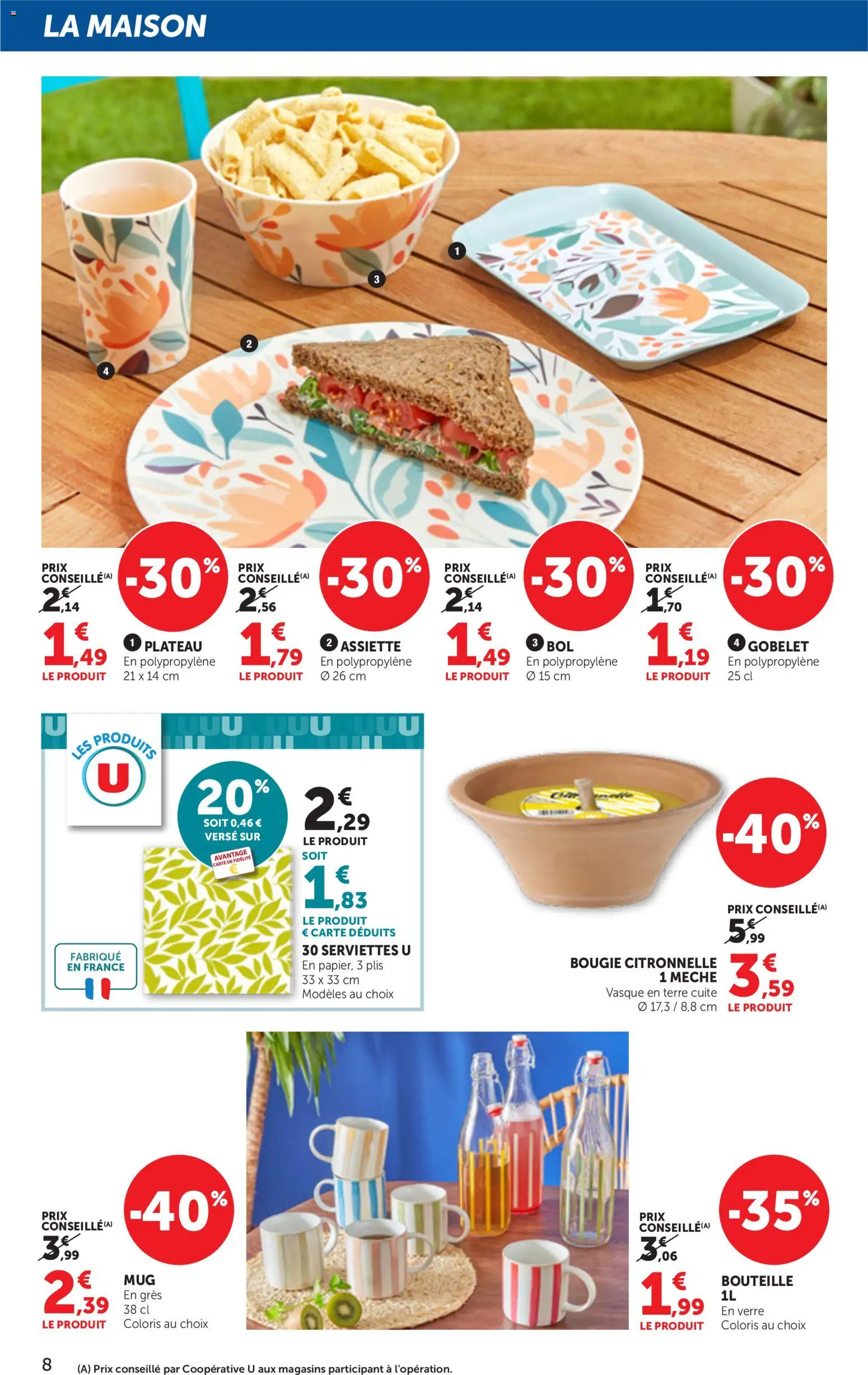 {H1} | Page: 8 | Produits: Plateau, Citronnelle