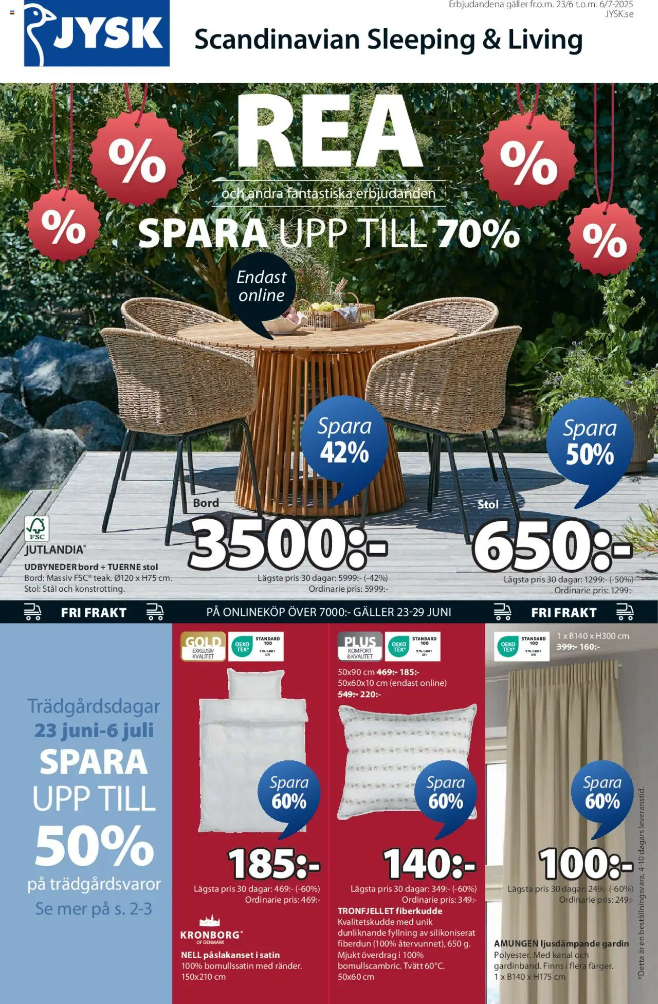 JYSK reklamblad aktuell från 23.06.2025 | Sida: 1
