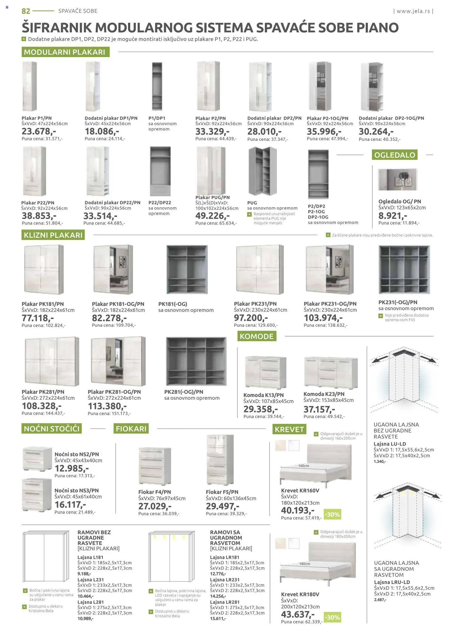 Jela katalog - važi od 06.04.2026 | Strana: 82 | Proizvode: Krevet, Komoda, Sto, Ogledalo