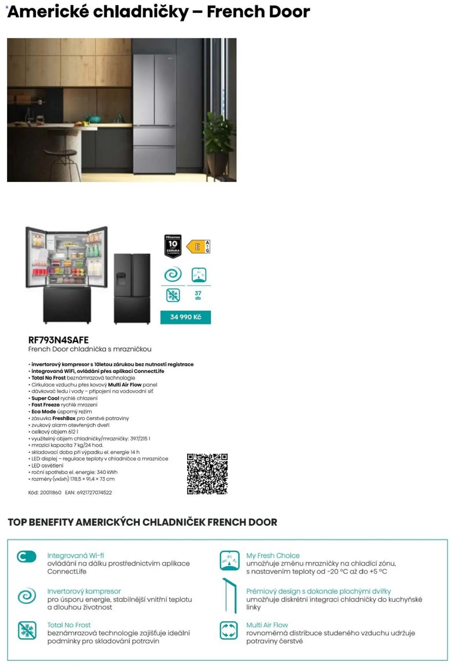 XXXLutz leták - Hisense 2025 od 01.09.2025 | Strana: 16 | Produkty: Síť, Dávkovač, Chladnička, LED