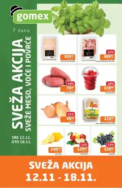 Gomex sveža akcija - pregled Gomex kataloga - važi od 12.11.2025