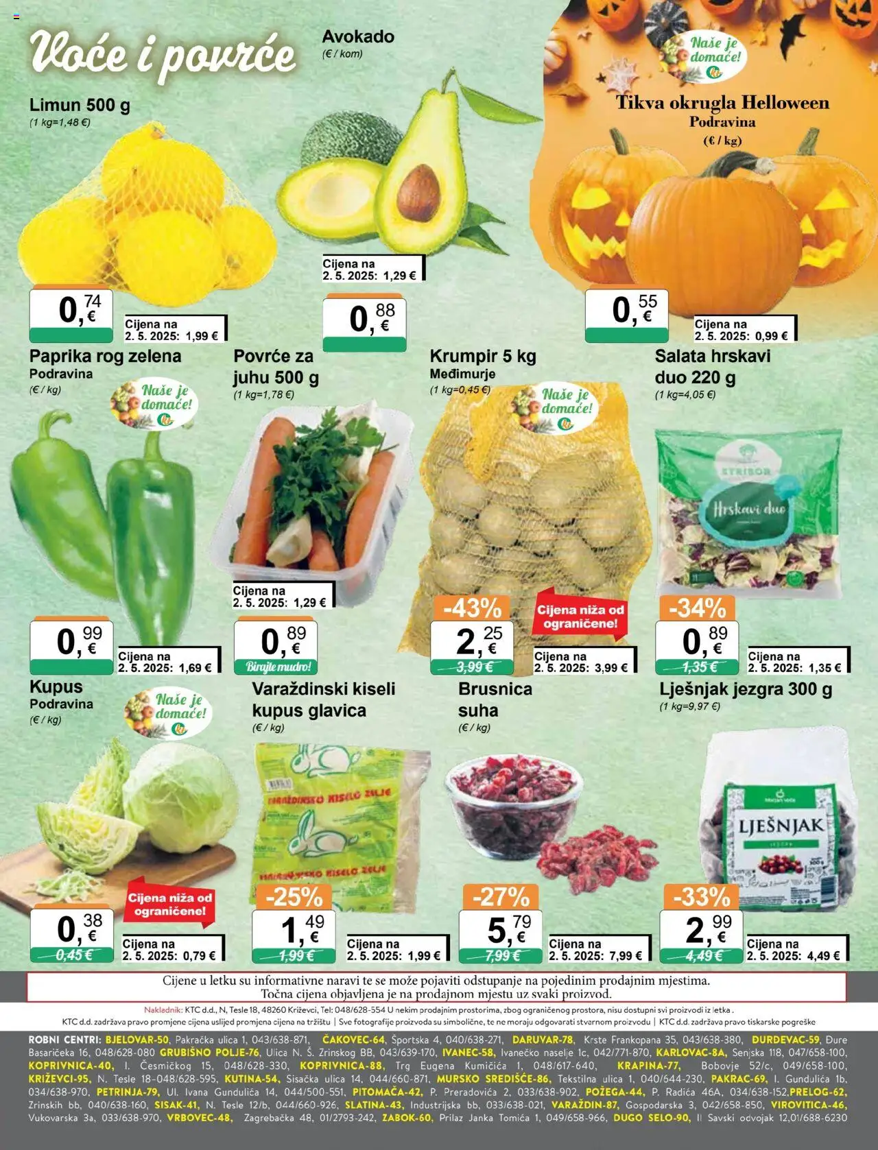 KTC katalog | vrijedi od 22.10.2025 | Stranica: 9 | Proizvodi: Avokado, Voće, Kupus, Brusnica