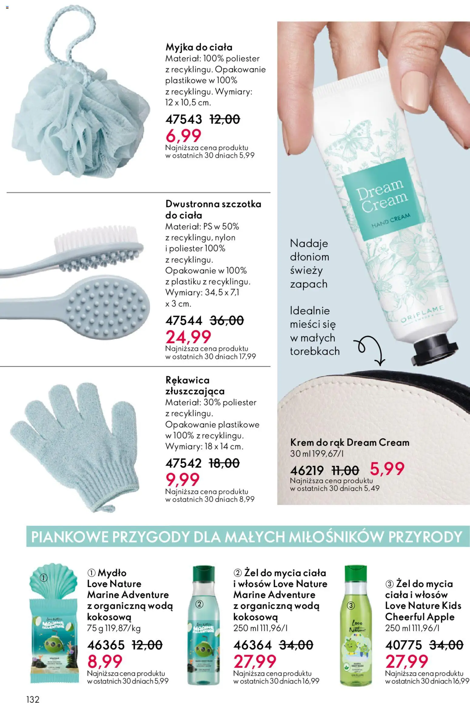 Oriflame Katalog 17 2025 od 03.12.2025 | Strona: 132 | Produkty: Szczotka, Mydło, Krem, Woda