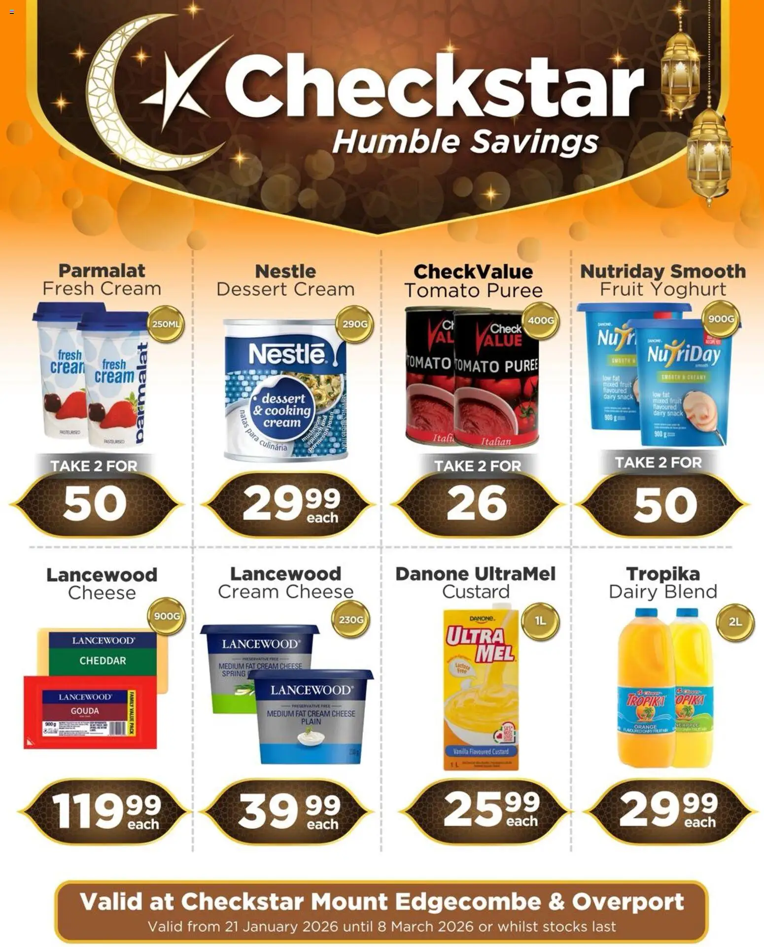 New Check Star catalogue – valid from 21.01.2026 | Page: 2 | Products: Yoghurt, Cheese, Preservative, Dairy blend