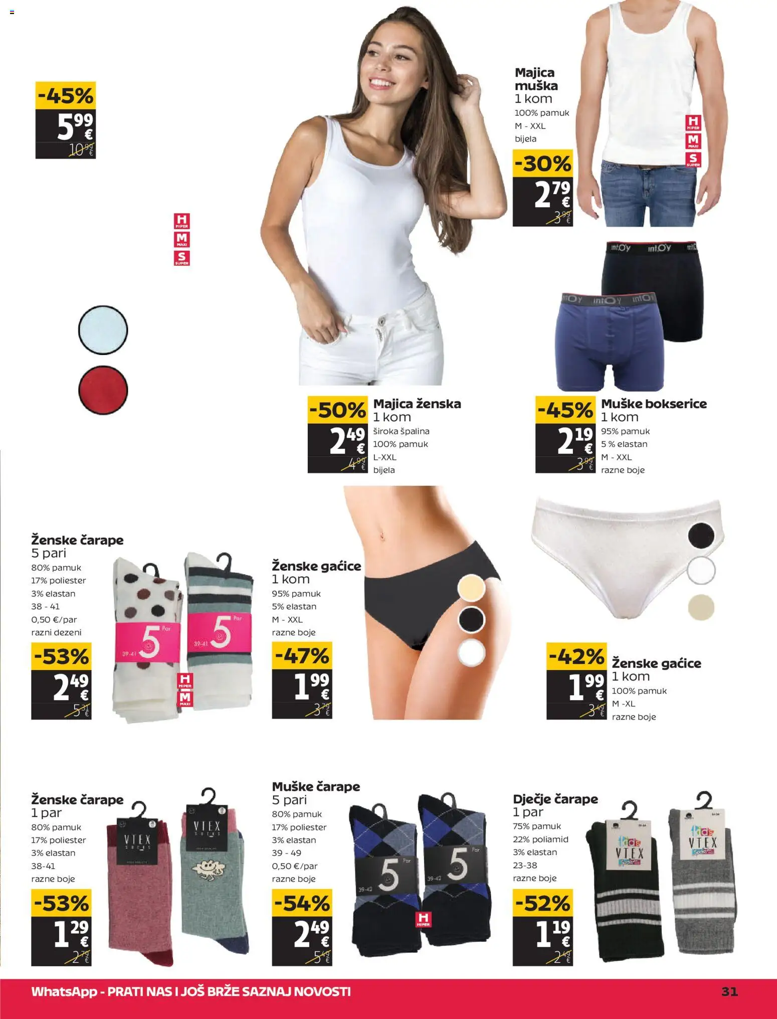 Tommy katalog | vrijedi od 26.03.2026 | Stranica: 31 | Proizvodi: Majica, Gaćice, Čarape, Bokserice