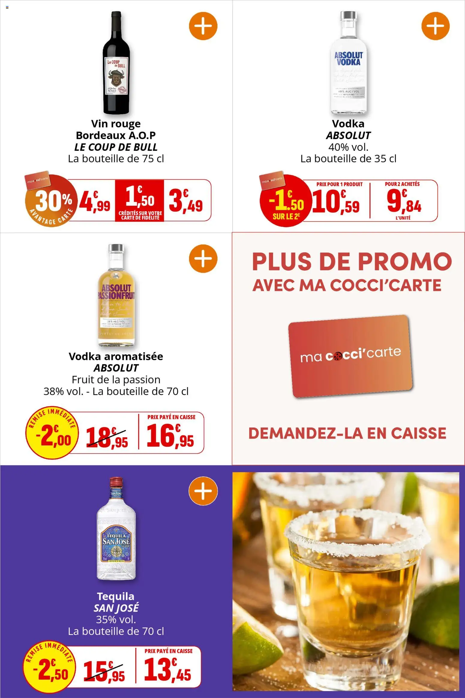 {H1} | Page: 31 | Produits: Vodka, Fruit de la passion, Tequila, Vin