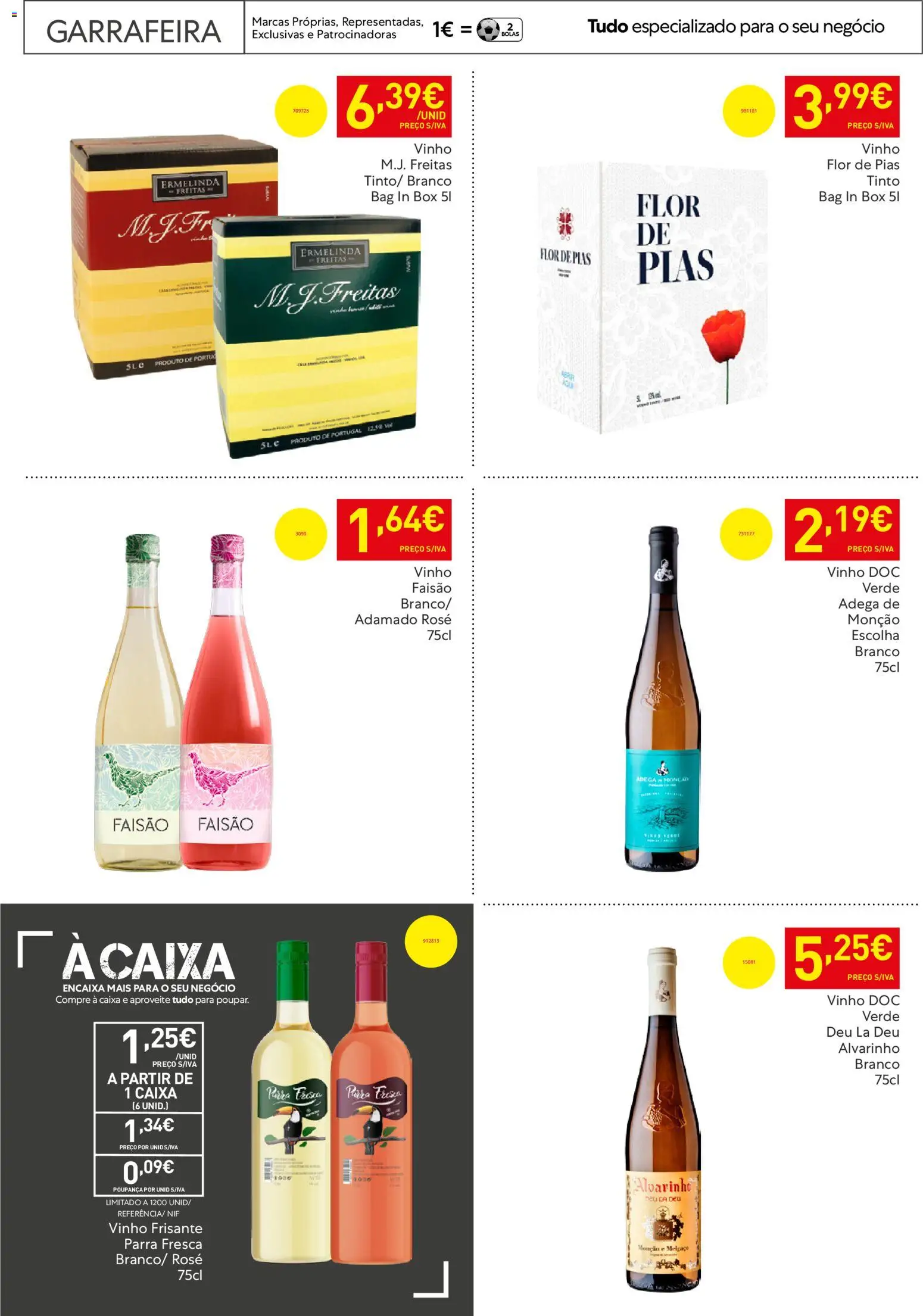 Recheio - Horeca Bons Negócios Madeira │ válido de 07.04.2026 | Página: 29 | Produtos: Caixa, Vinho