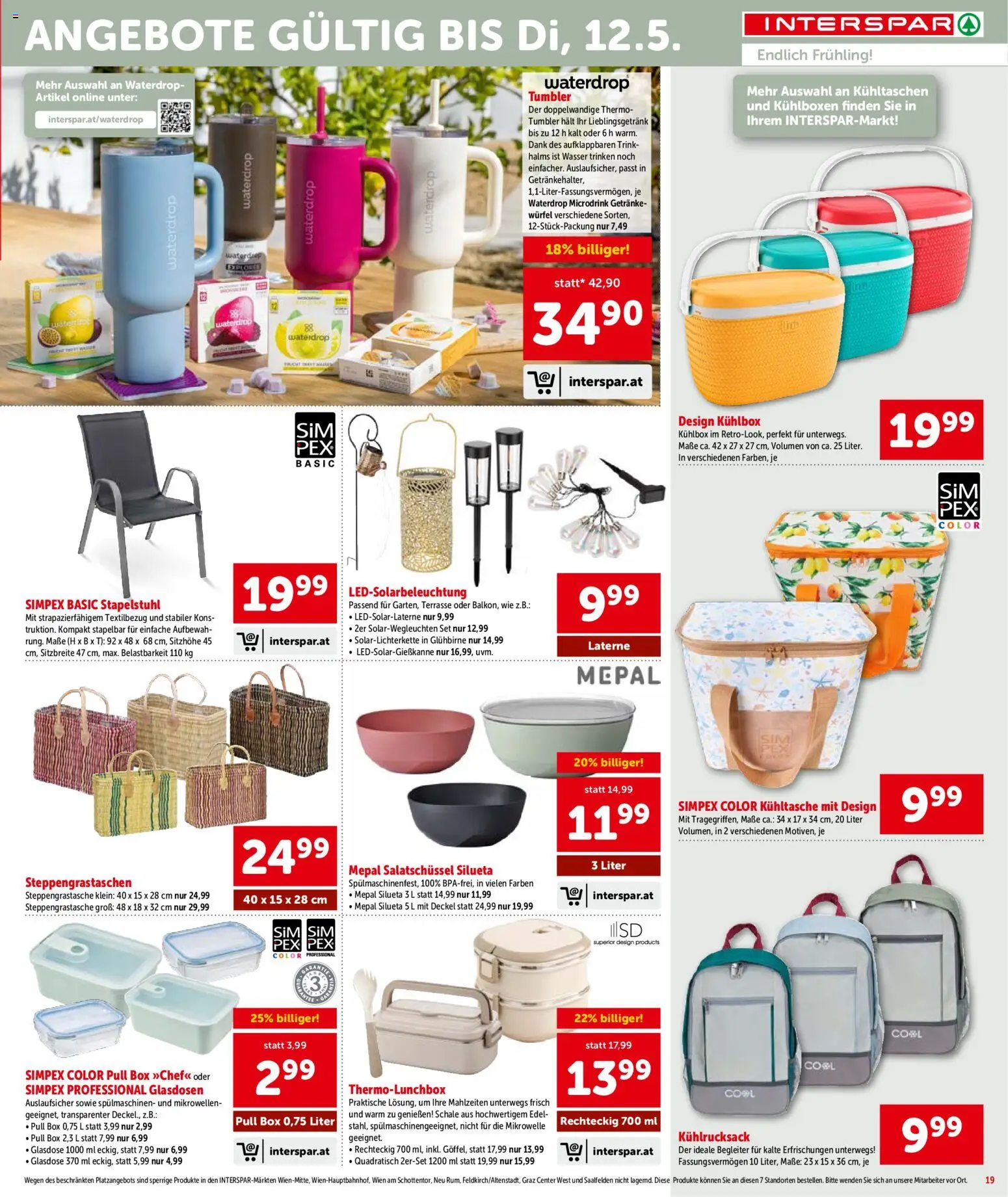 Interspar Flugblatt - Vorarlberg gültig ab 23.04.2026 | Seite: 19 | Produkte: Wasser, Mikrowelle, Box