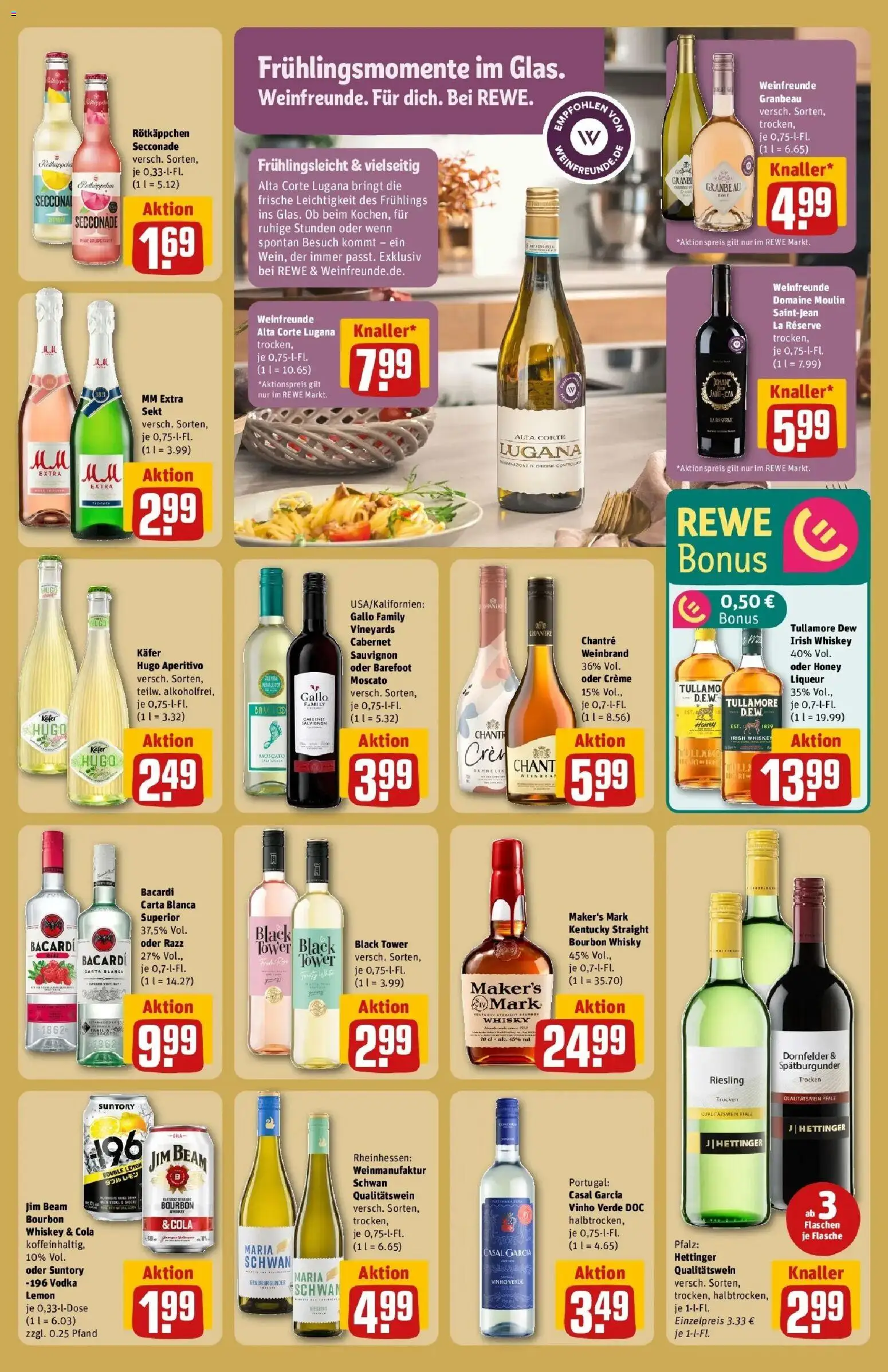 Rewe Prospekt Asslar	 – gültig ab 02.03.2026 | Seite: 25 | Produkte: Jim beam, Sekt, Rotkäppchen, Hugo