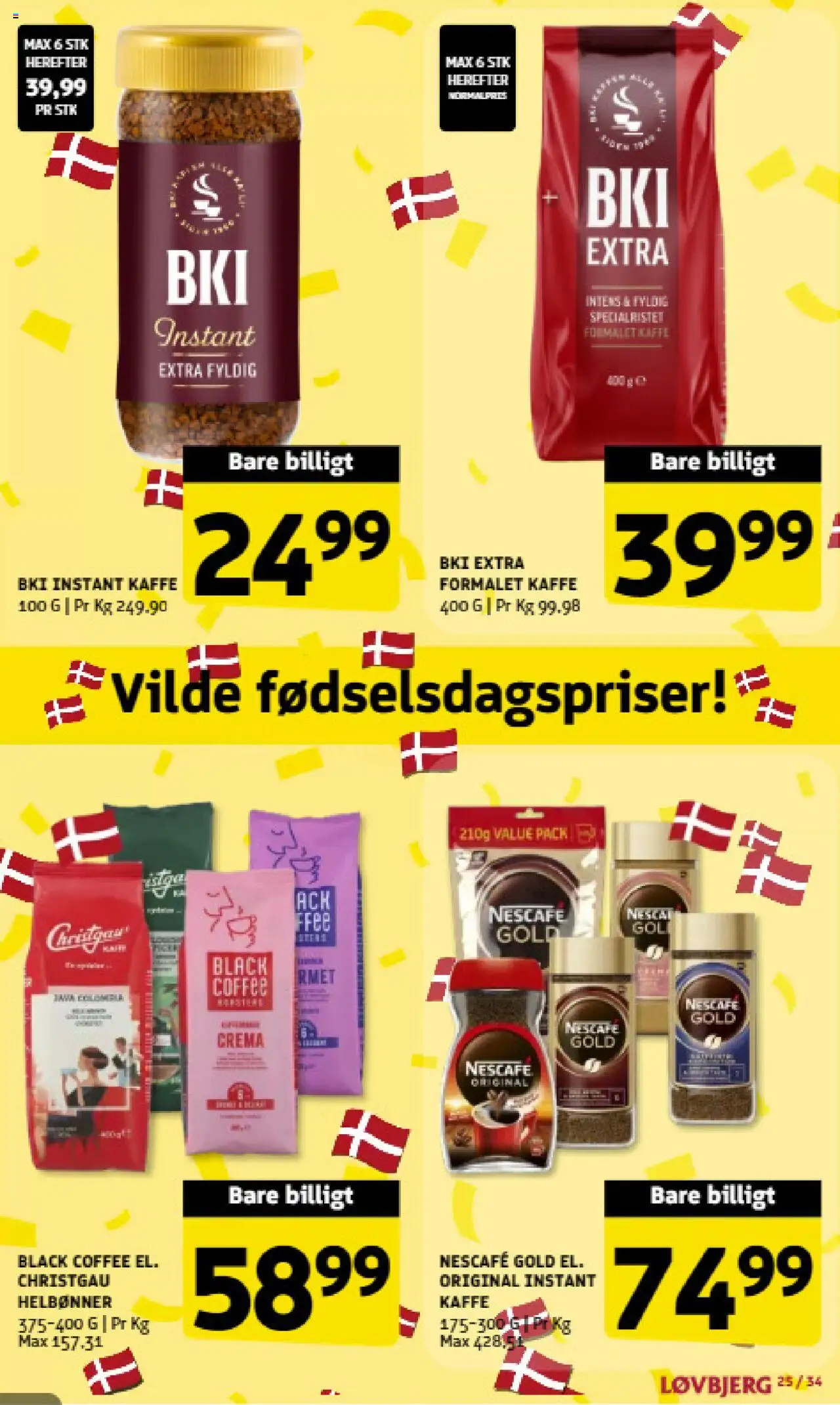 Løvbjerg tilbudsavis – gyldig fra 12.09.2025 | Side: 25 | Produkter: Kaffe, Instant Kaffe