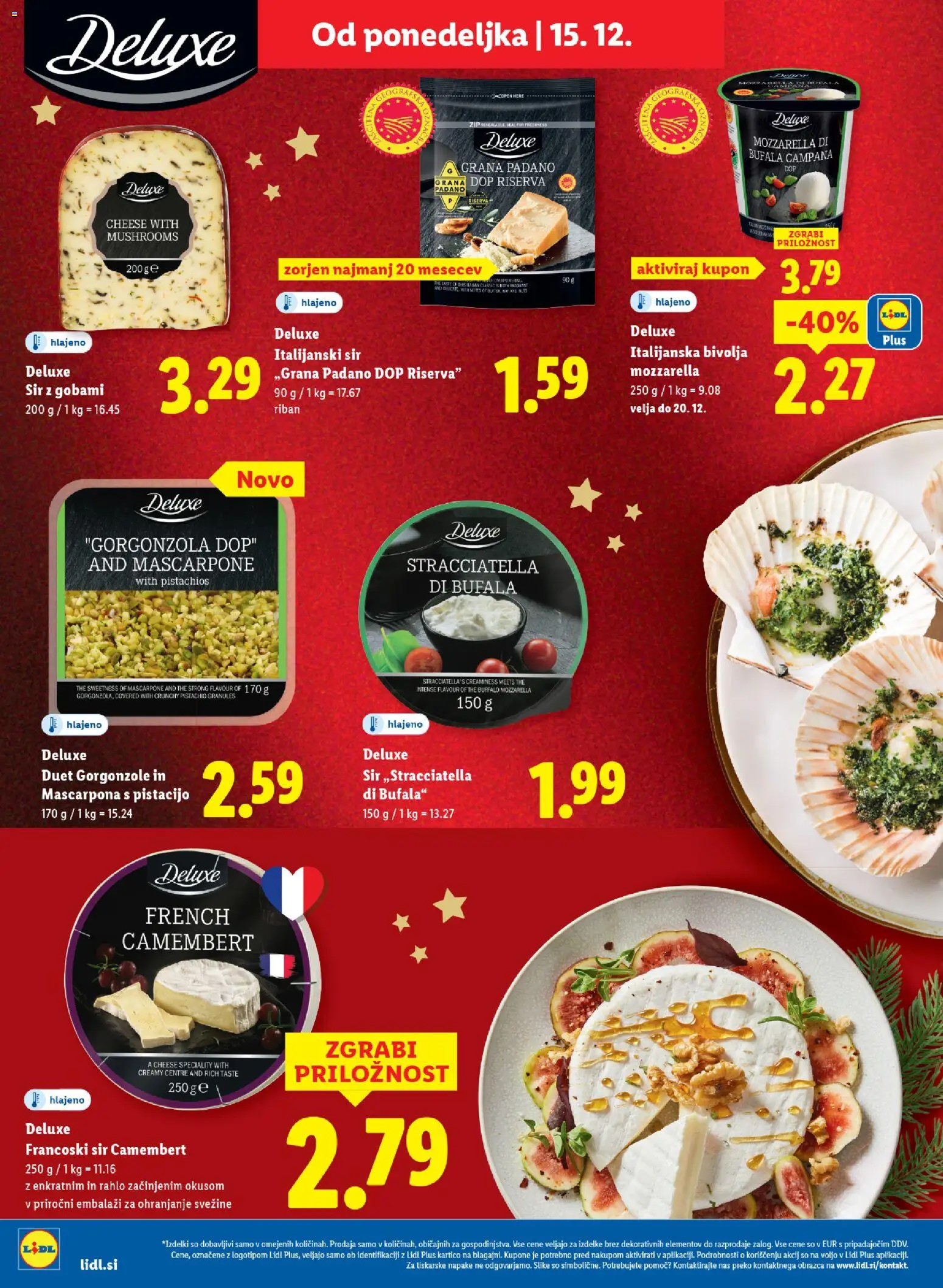 Novi Lidl katalog ponudbe – veljaven od 11.12.2025 | Stran: 40 | Izdelki: Sir