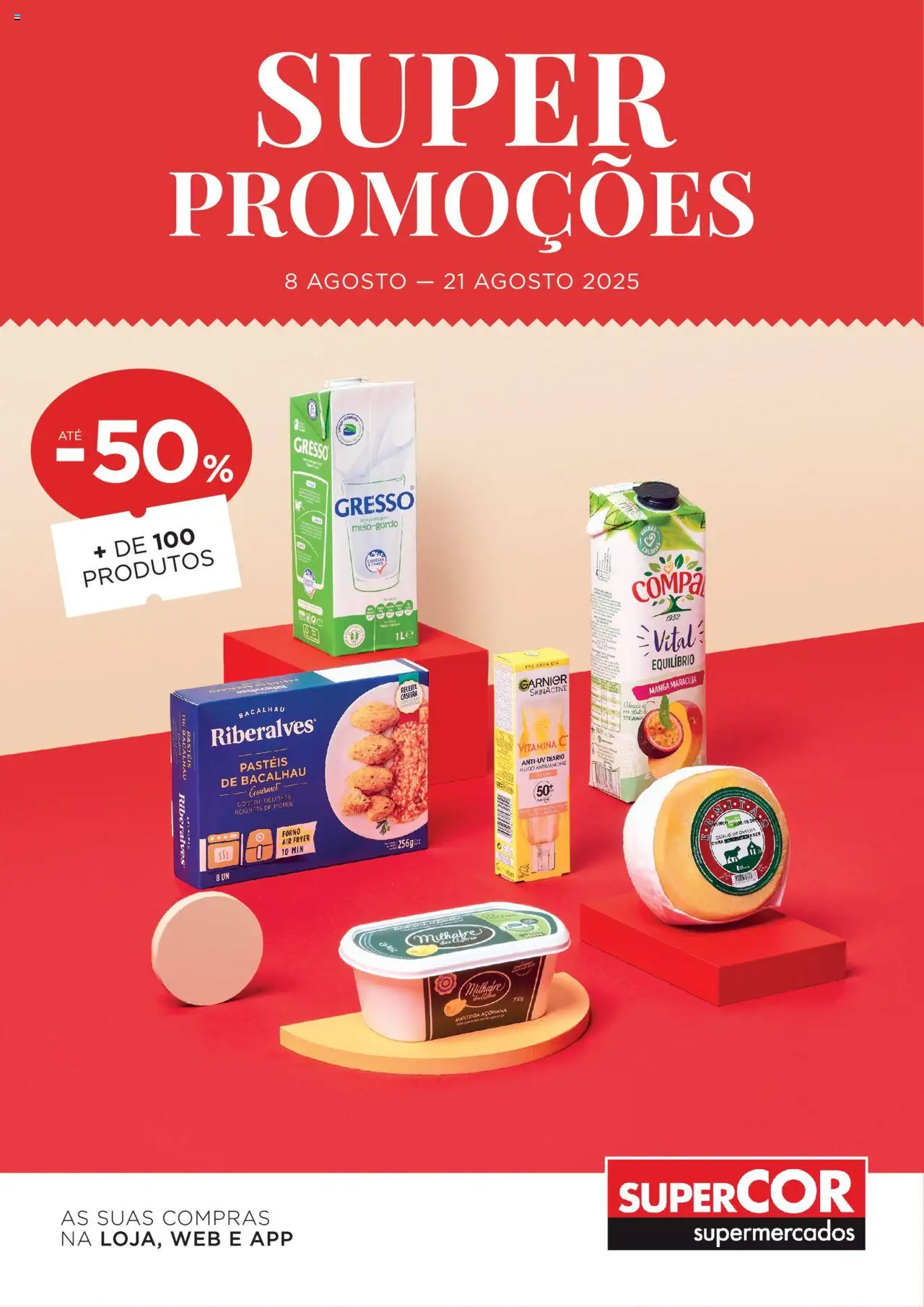 El Corte Ingles folheto │ válido de 08.08.2025 | Página: 1 | Produtos: Forno, Air fryer, Queijo, Vitamina c