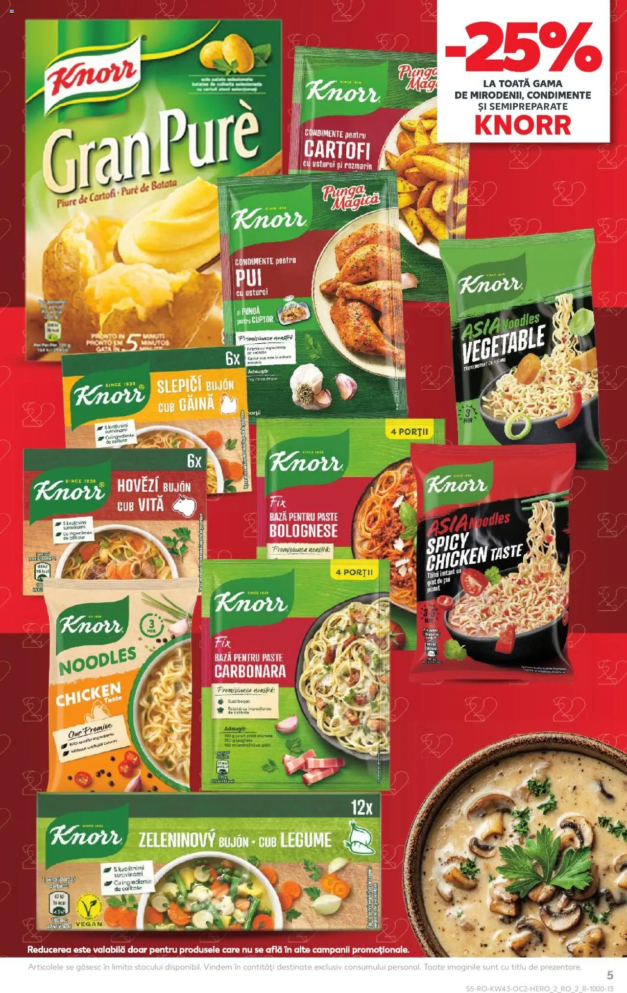 Noul catalog Kaufland – valabil de la 22.10.2025 | Pagină: 5 | Produse: Pungă, Cuptor, Noodles, Condimente