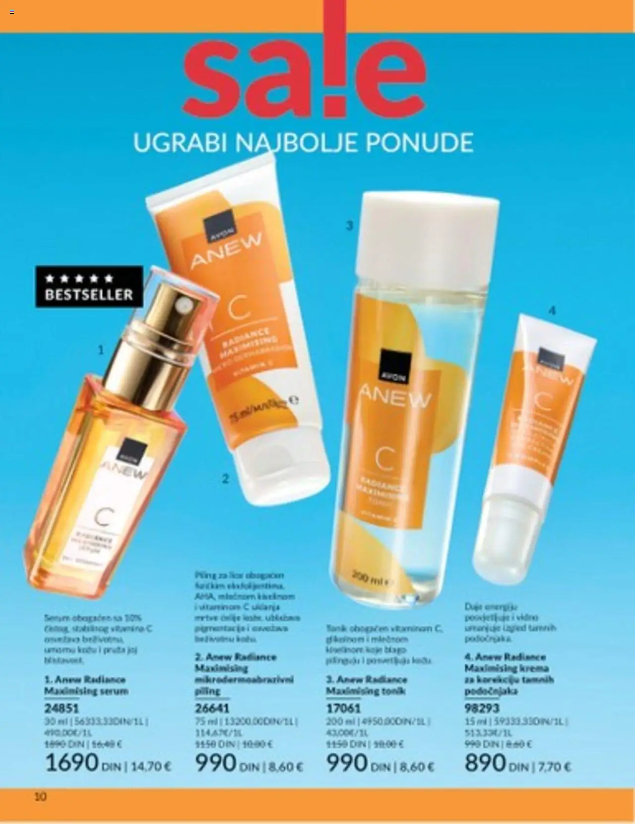 AVON katalog - važi od 01.07.2025 | Strana: 10 | Proizvode: Krema, Tonik