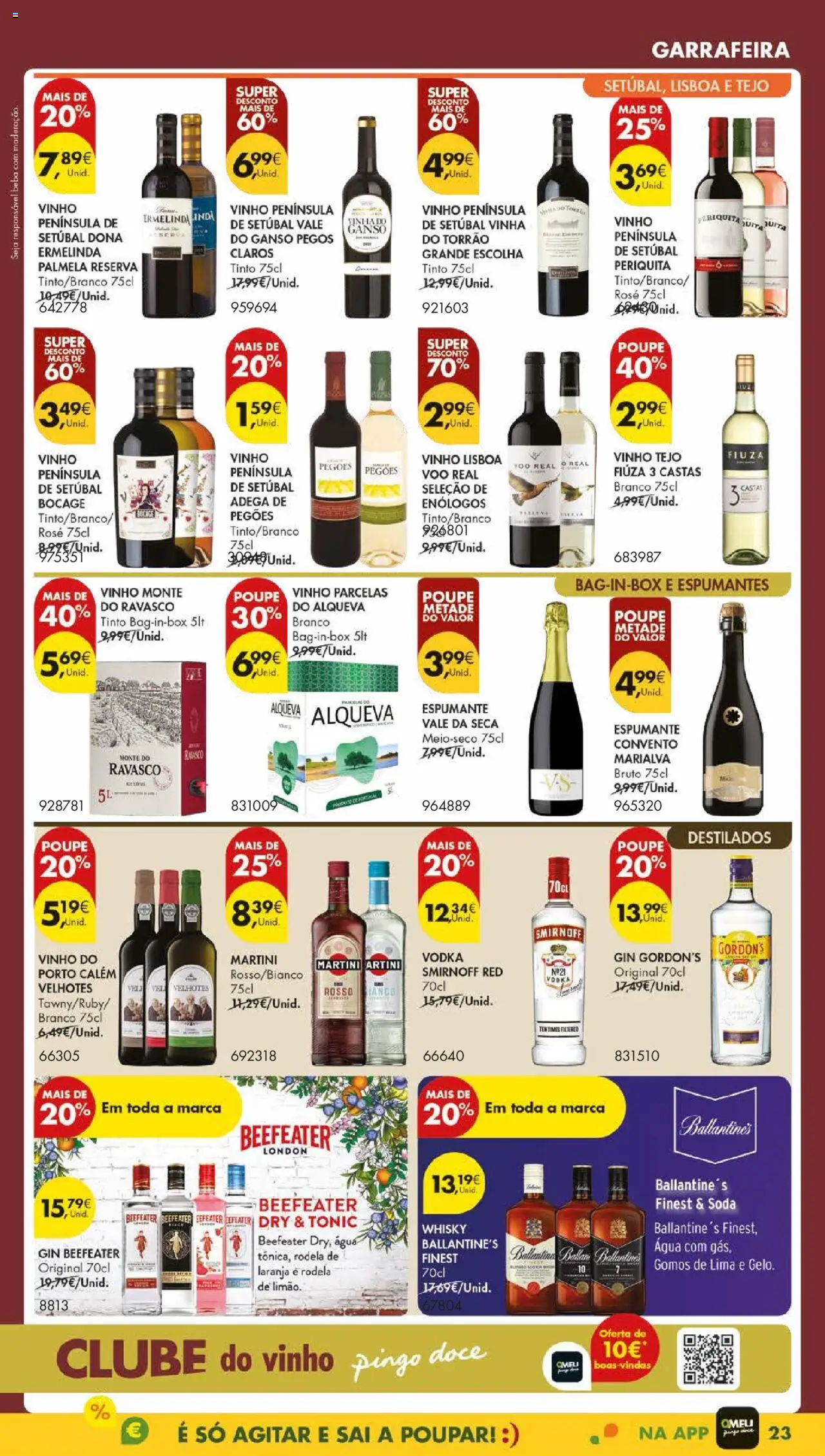 Pingo Doce folheto │ válido de 12.08.2025 | Página: 27 | Produtos: Espumante, Vinho, Gin, Soda