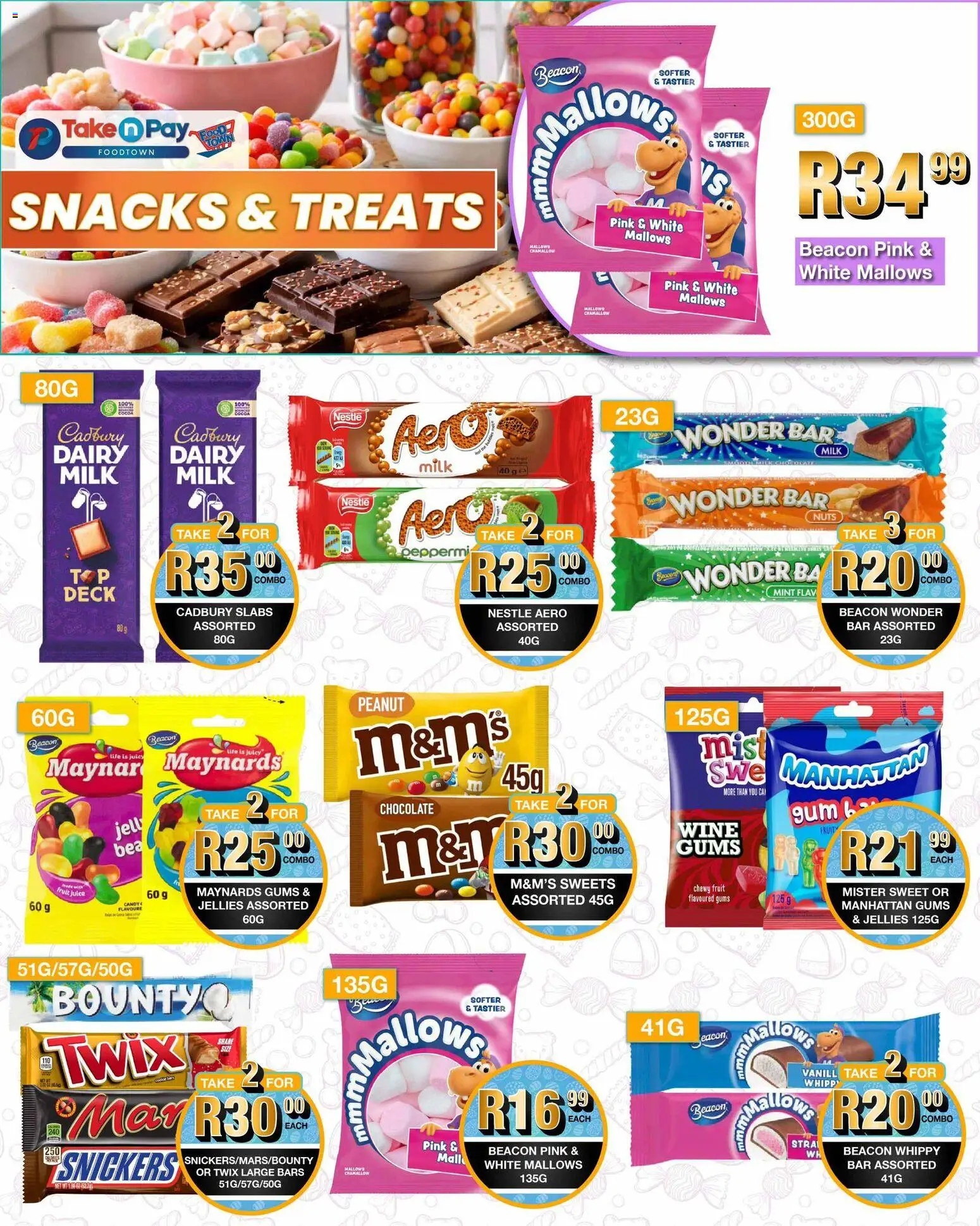 New Take n Pay catalogue – valid from 13.04.2026 | Page: 5 | Products: Sweets, Chocolate, Snacks, Nuts