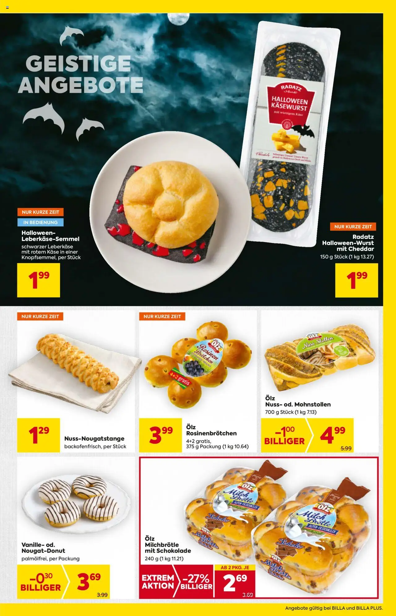 Billa Flugblatt gültig ab 16.10.2025 | Seite: 15 | Produkte: Rosinen, Milch, Käse, Schokolade
