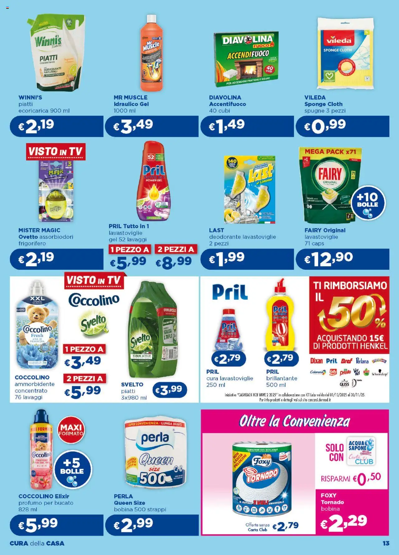 Volantino Acqua e Sapone del 16.10.2025 | Pagina: 13 | Prodotti: Ammorbidente, Limone, TV, Frigorifero