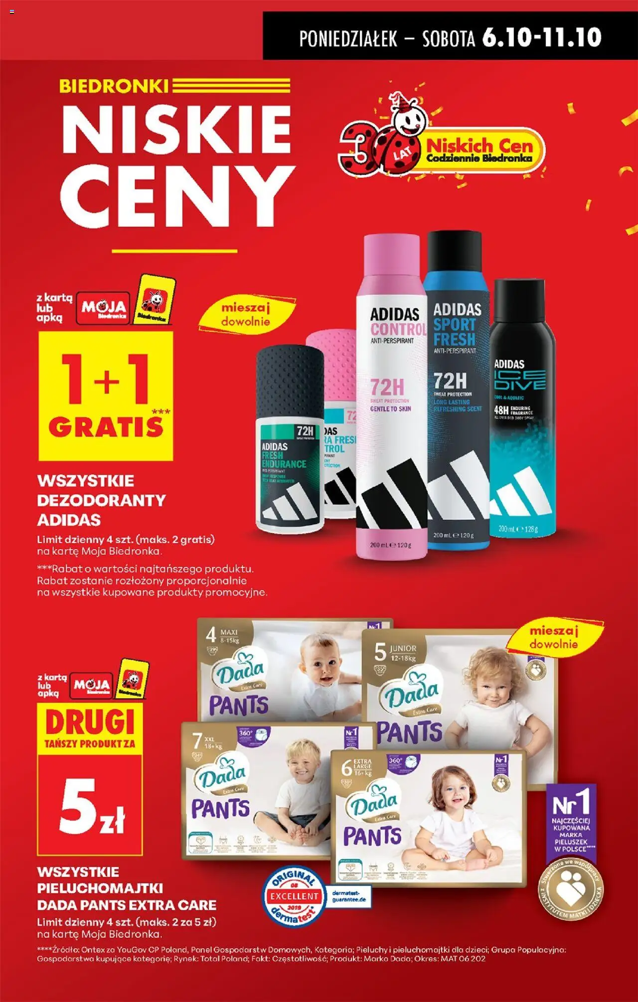 Biedronka gazetka od 06.10.2025 | Strona: 17 | Produkty: Karta, Pieluchomajtki