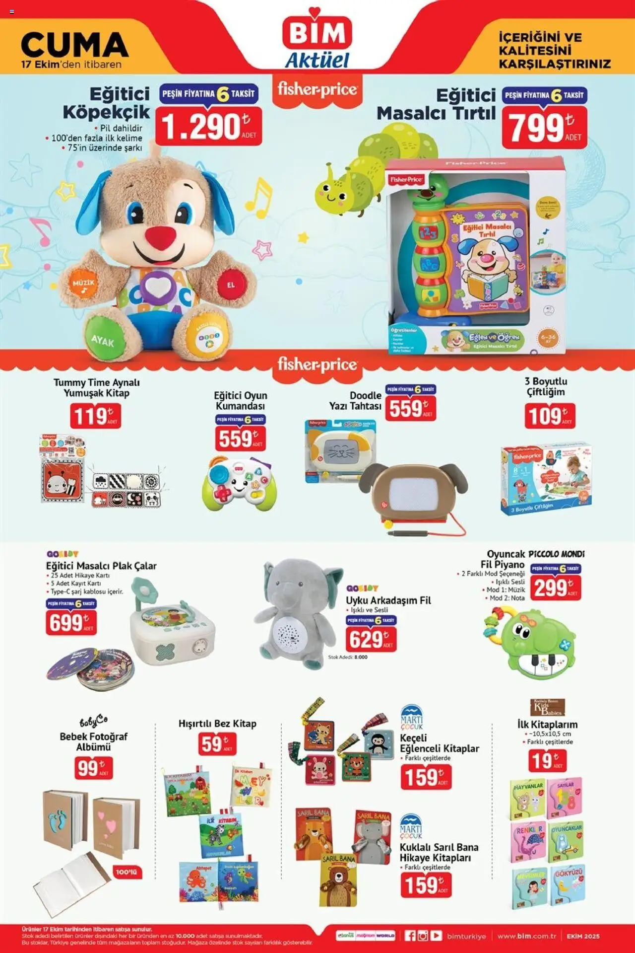 BİM Katalog Cuma - 17.10.2025 tarihinden itibaren geçerlidir | Sayfa: 4 | Ürünler: Şarj kablosu, Pil, Yazı tahtası, Oyun