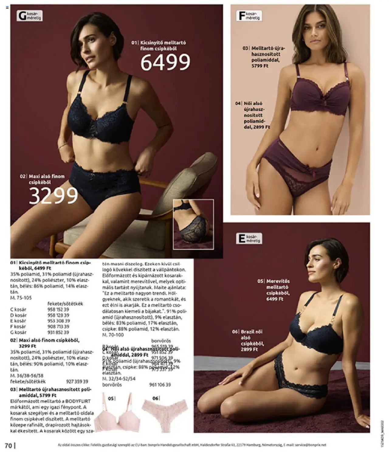 Bonprix akciós ujság - amely érvényes a következő dátumtól: 22.09.2025 | Oldal: 72 | Termékek: Kosár, Melltartó