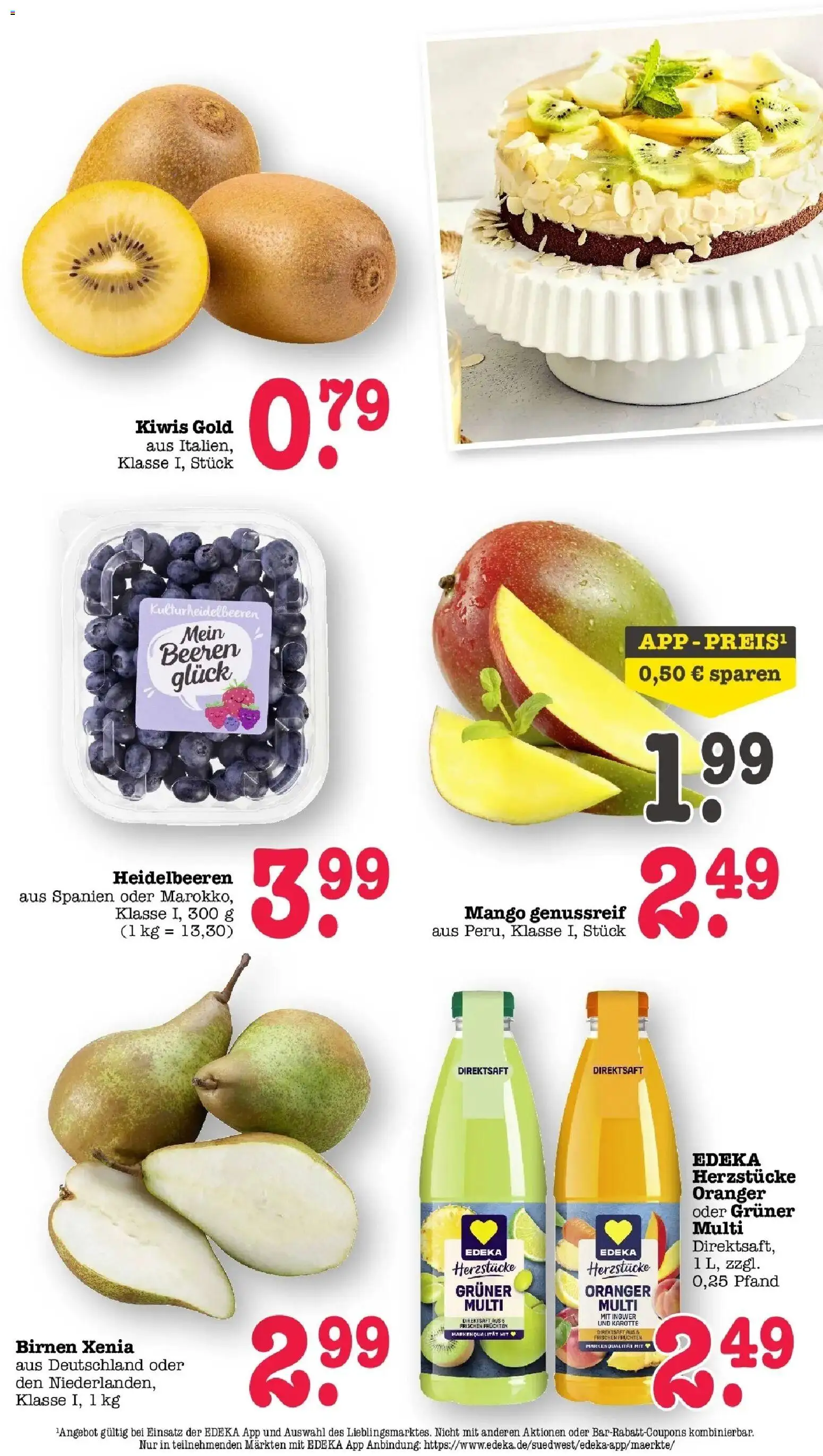 E center Prospekt Sinzheim	 – gültig ab 05.04.2026 | Seite: 25 | Produkte: Heidelbeeren, Mango, Karotte