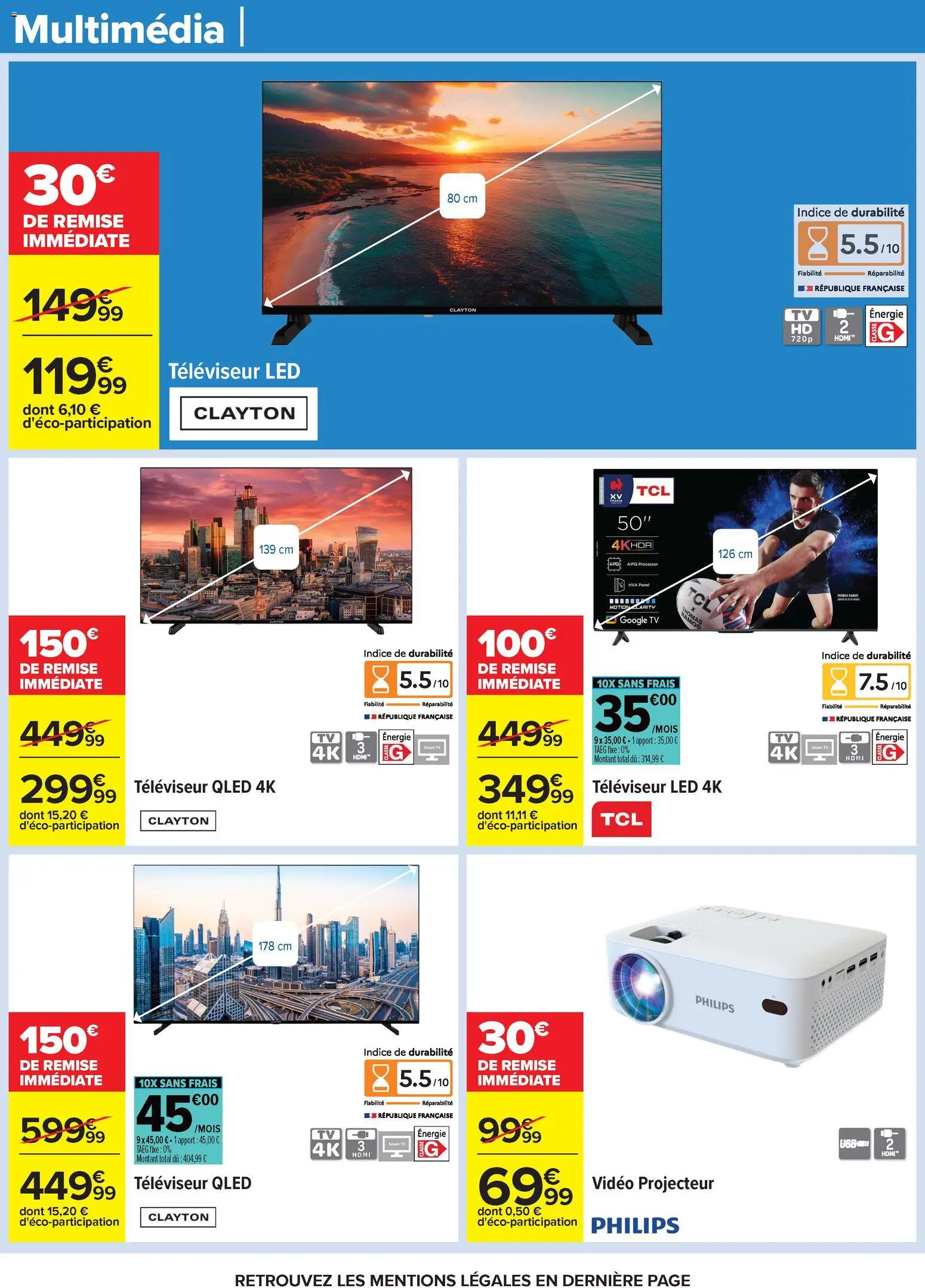 {H1} | Page: 80 | Produits: Vidéo, Televiseur led 4K, Televiseur, Smart TV