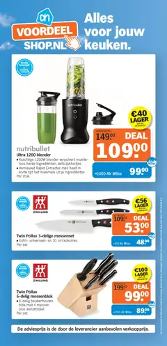 Twin Pollux 3-delige messenset, Schil-, universeel- en 20 cm koksmes Per set - Voorbeeld van een folder van Albert Heijn, geldig van 02.03.2026 | Pagina: 5