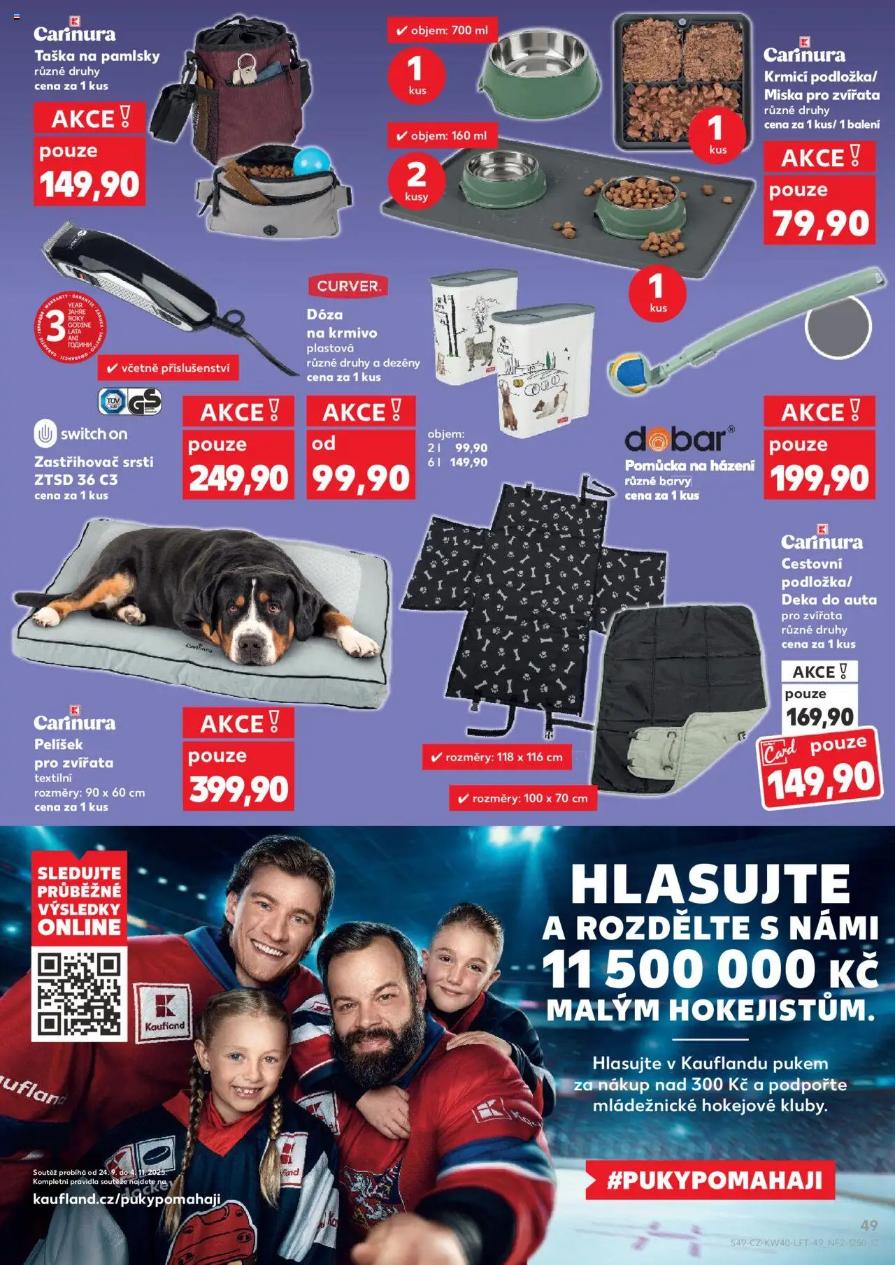Kaufland leták od 01.10.2025 | Strana: 49 | Produkty: Dóza, Taška, Miska, Deka