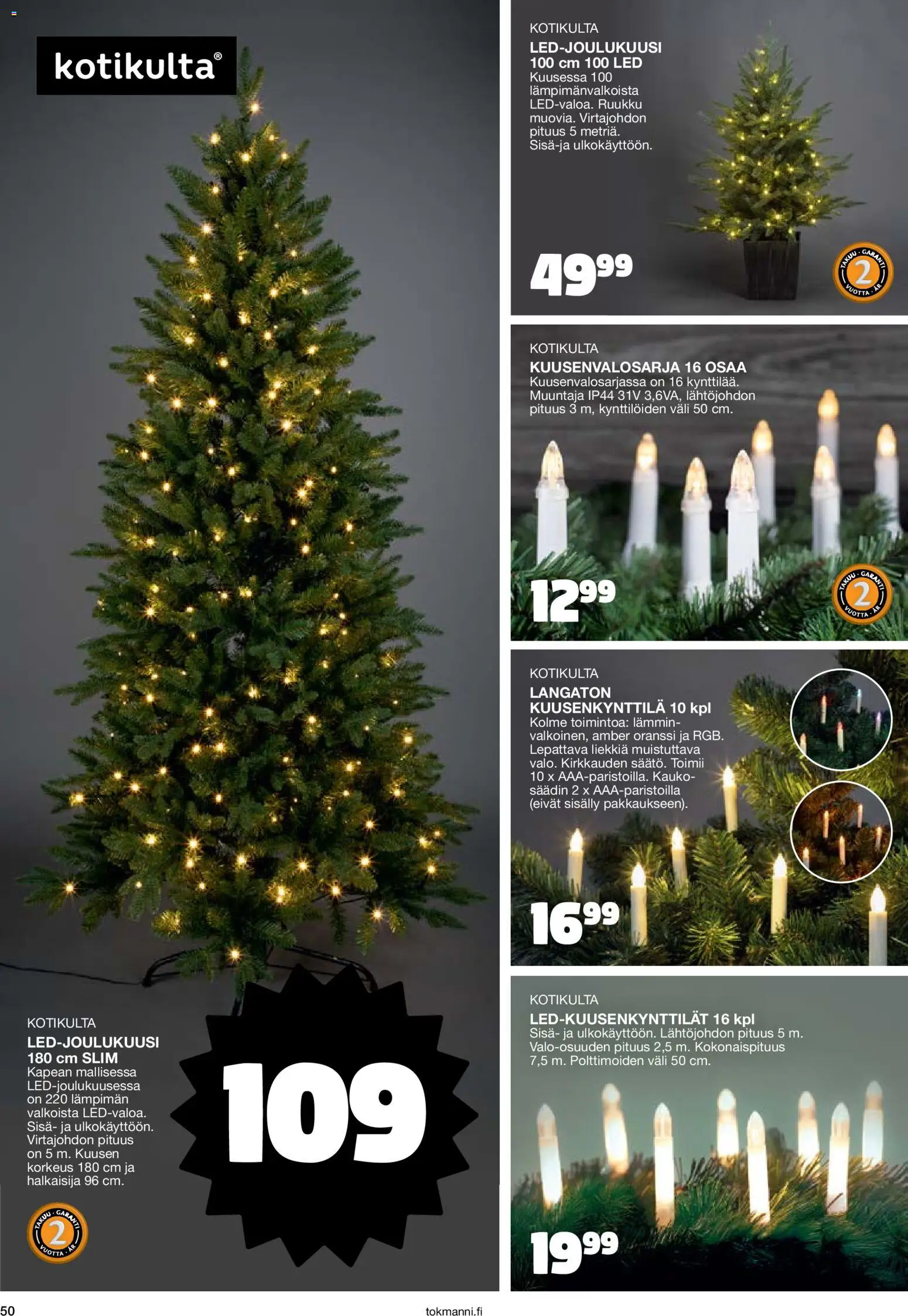 Tokmanni - Joulukuvasto 2025 – voimassa 30.10.2025 alkaen | Sivu: 50 | Tuotteet: Kaukosäädin