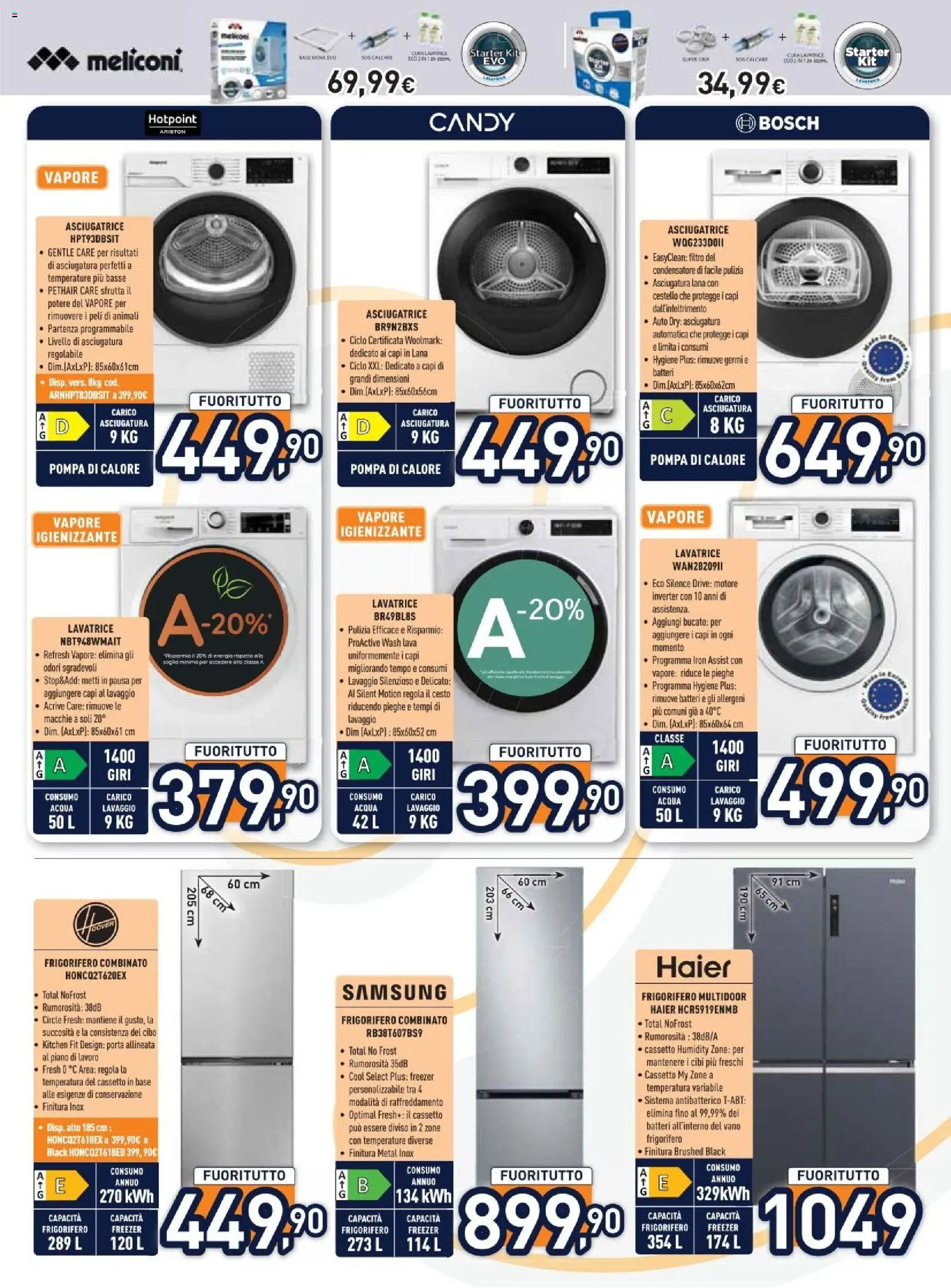 Volantino Unieuro del 29.12.2025 | Pagina: 20 | Prodotti: Acqua, Freezer, Frigorifero, Frigorifero combinato