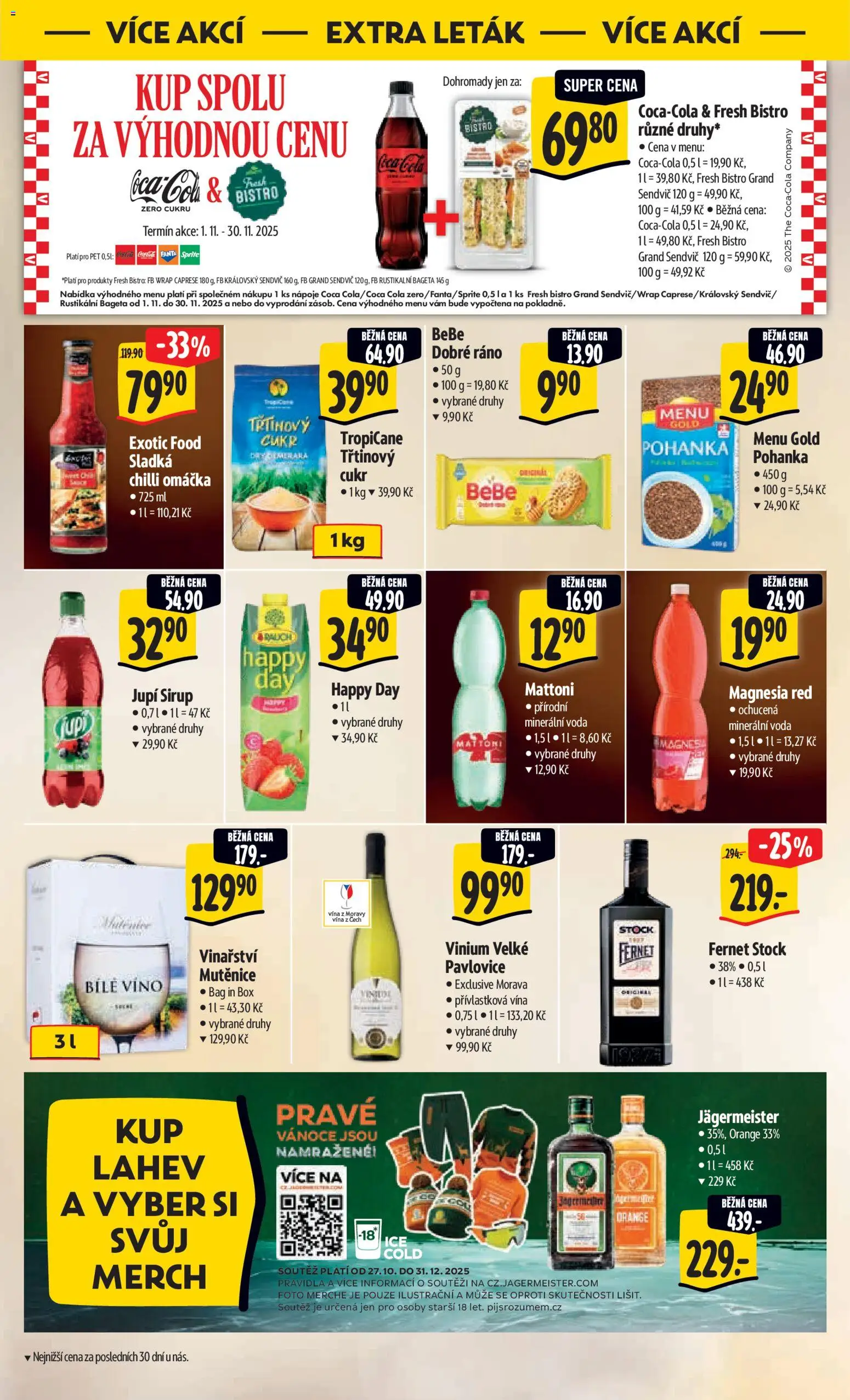 Albert leták - Hypermarket od 26.11.2025 | Strana: 55 | Produkty: Víno, Fanta, Coca cola, Láhev