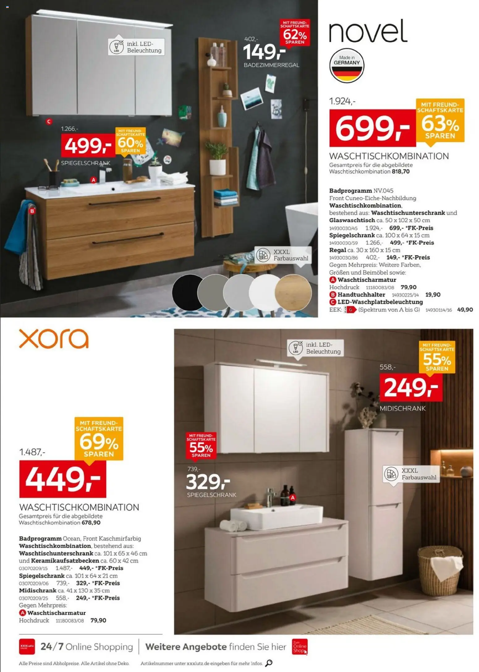 XXXLutz Nr. 1 beim Preis – gültig ab 04.04.2026 | Seite: 26 | Produkte: Regal, Handtuchhalter, Spiegelschrank, Midischrank