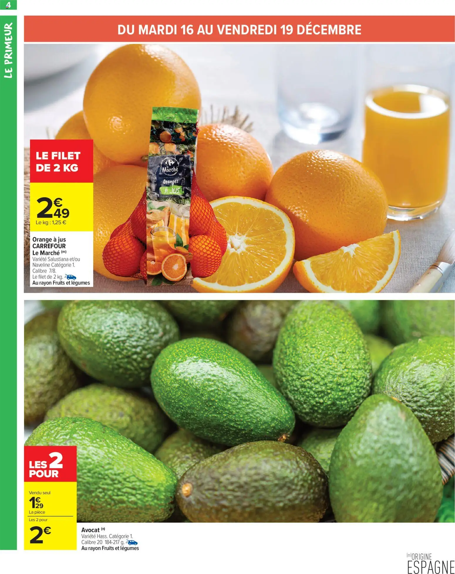 {H1} | Page: 6 | Produits: Avocat, Orange a Jus, Jus, Oranges