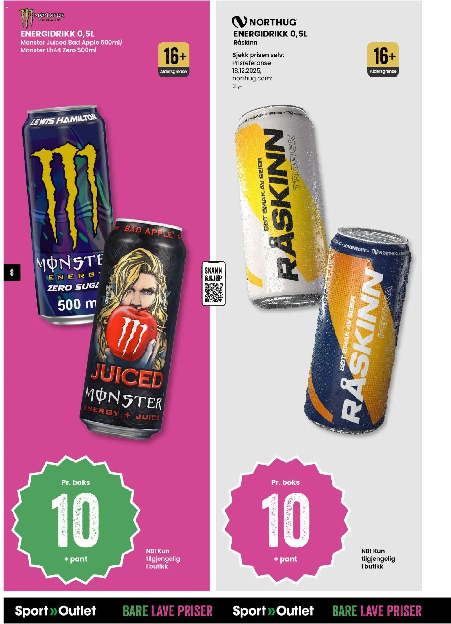{H1} | Side: 8 | Produkter: Сервер, Boks, Bad, Energidrikk