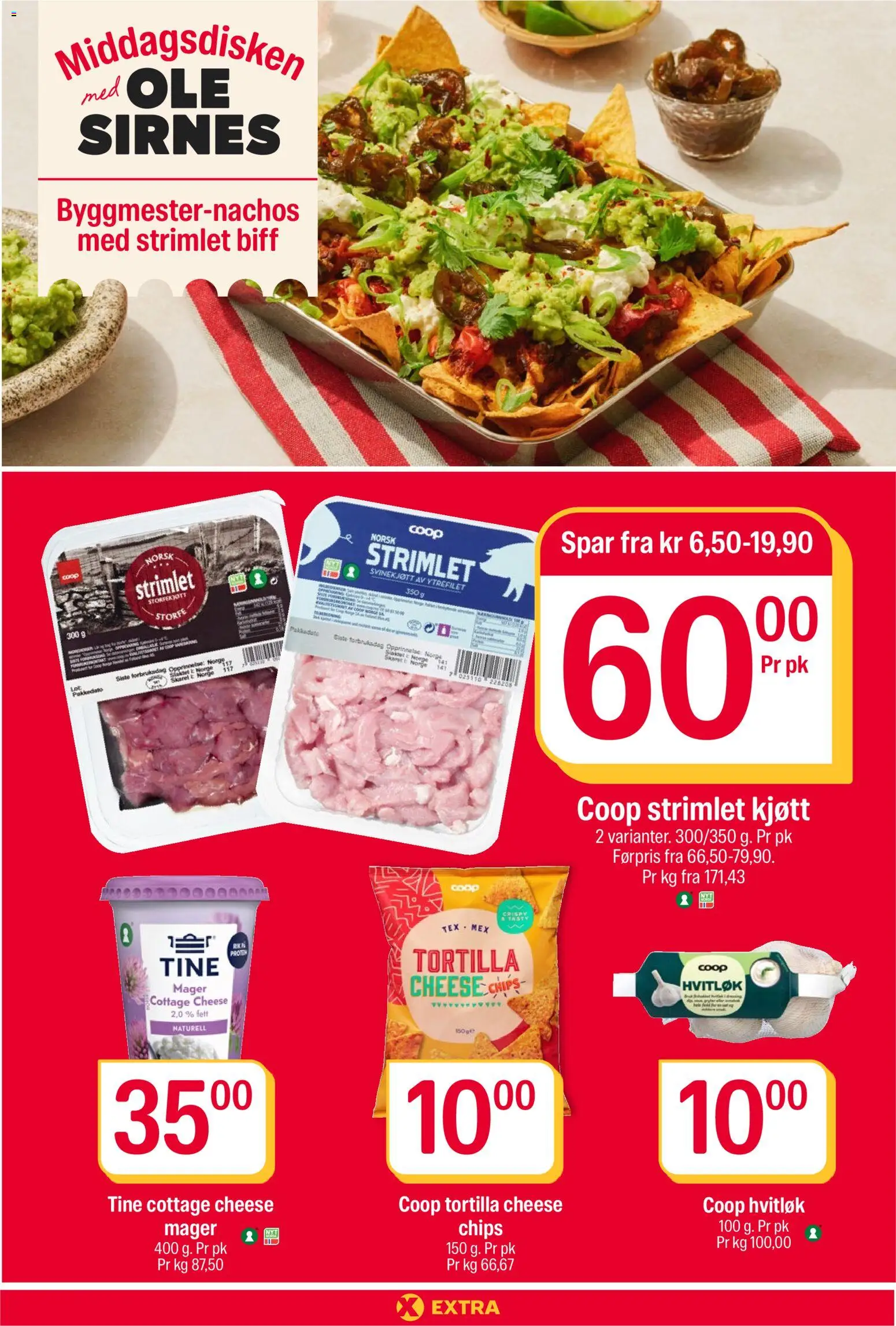 {H1} | Side: 8 | Produkter: Biff, Cottage cheese, Hvitløk, Kolasås