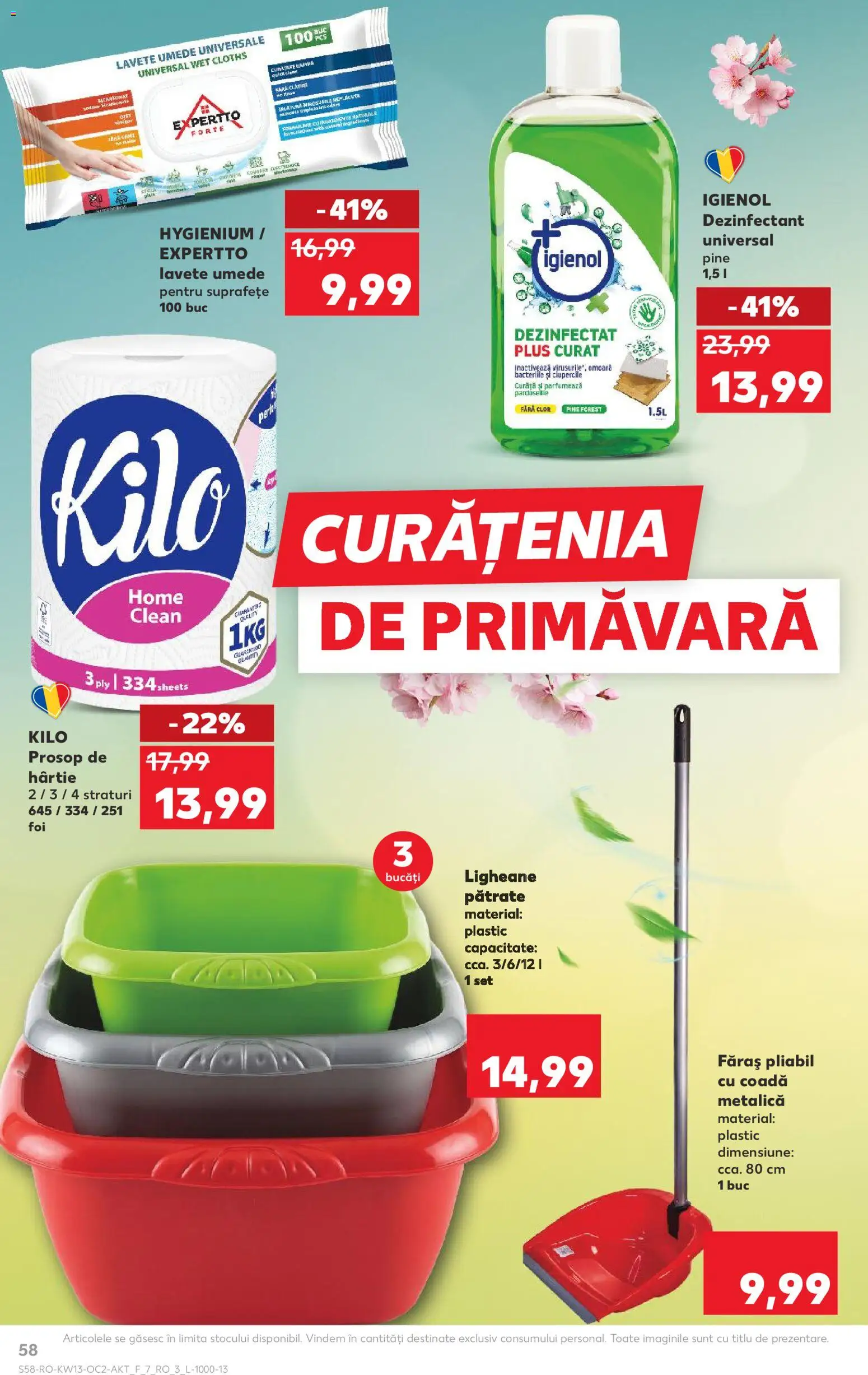 Noul catalog Kaufland – valabil de la 25.03.2026 | Pagină: 58 | Produse: Pomelo, Lavete