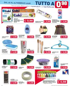 Anteprima del volantino Mercatò Big catalogo valido a partire dal 16.02.2026 | Pagina: 4 | Prodotti: Proteggi slip, Forno, Lavanda, Asciugamano