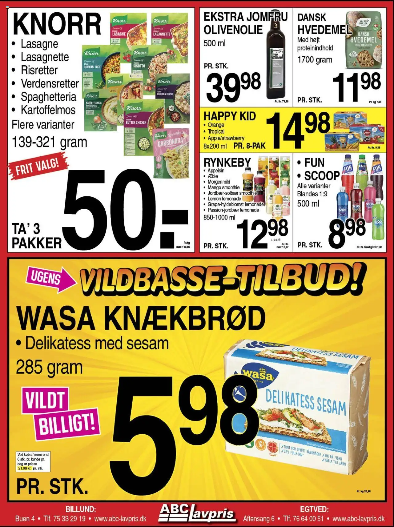 Abc Lavpris tilbudsavis – gyldig fra 08.10.2025 | Side: 3 | Produkter: Mango, Knækbrød, Carpete, Olivenolie