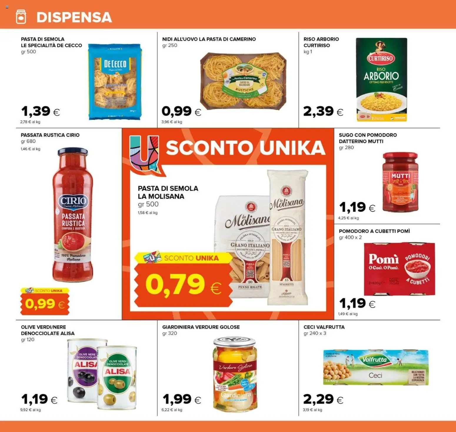 Volantino Oasi del 01.12.2025 | Pagina: 22 | Prodotti: Ceci, Verdure, Pasta, Sugo