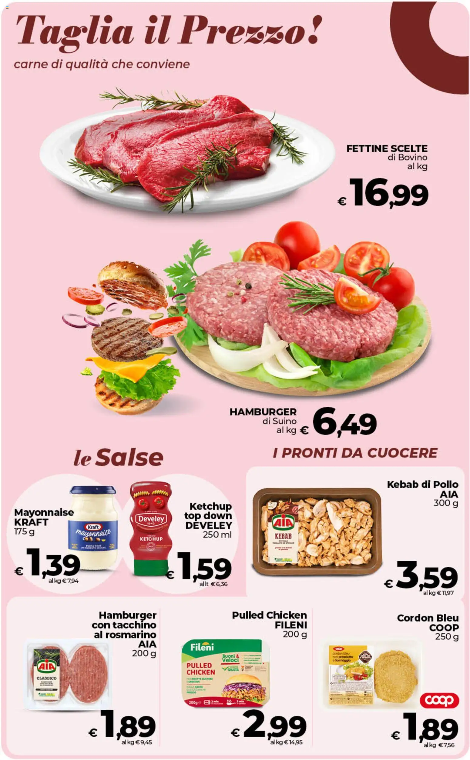 Volantino COOP del 07.04.2026 | Pagina: 18 | Prodotti: Ketchup, Tacchino, Top, Prosciutto