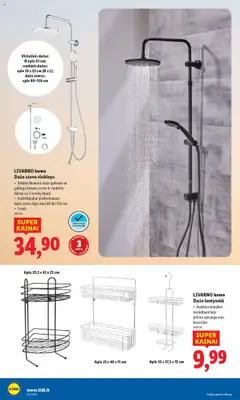 LIDL akcijos nuo 08.09.2025 | Puslapis: 12 | Prekių: Dušas, Stovas, Dušo galvutė